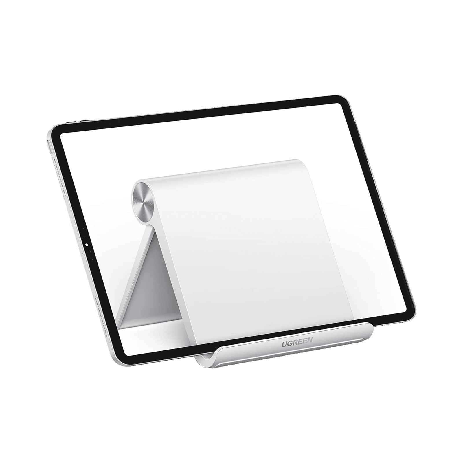 Soporte de Escritorio para Tablet / Ajustable de 0° a 100° / Goma Antiarañazos / Antideslizante / Amplia Compatibilidad con dispositivos de 4” a 13” / Plegable / ABS / Color Blanco 30485 - UGREEN