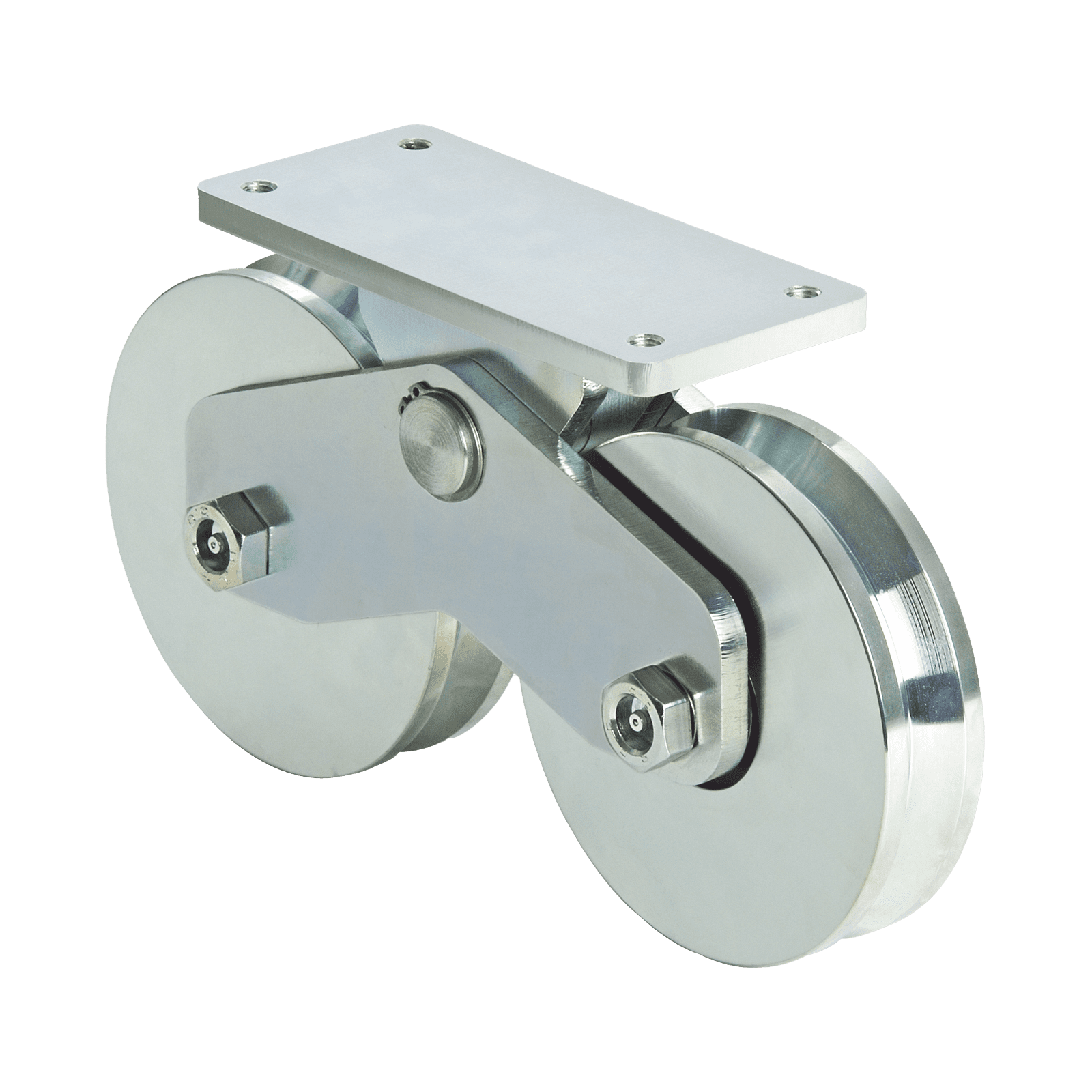 339V – Rueda Doble de 12 cm / Capacidad Para Puertas de  hasta 1200 kg / Canal Tipo V 1151-5621-001 - COMUNELLO