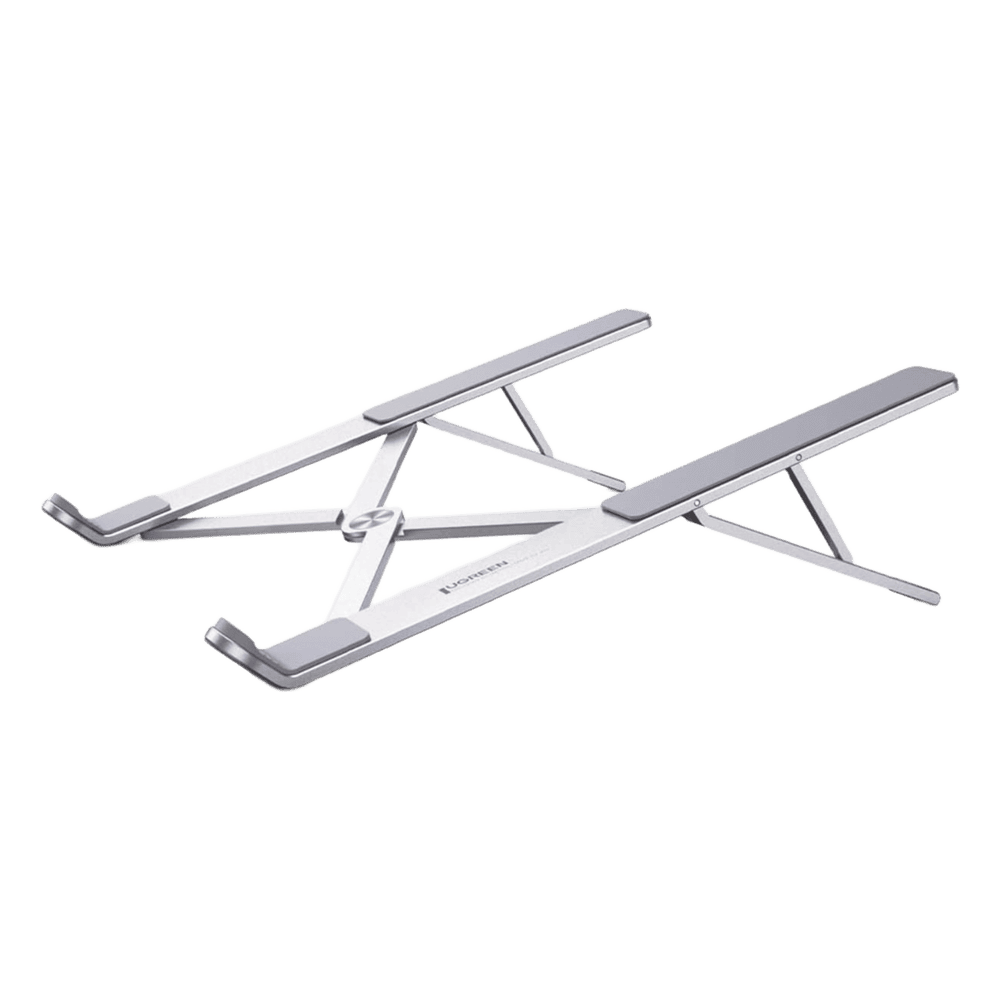 Soporte Porttil de Aluminio para Laptop / Amplia Compatibilidad de 11-17.3" / Ajuste de Altura 46.5 mm-136.5 mm / Capacidad de carga de 5 kg / Diseo Plegable / Material de Aleacin de Aluminio + Silicona. 40289