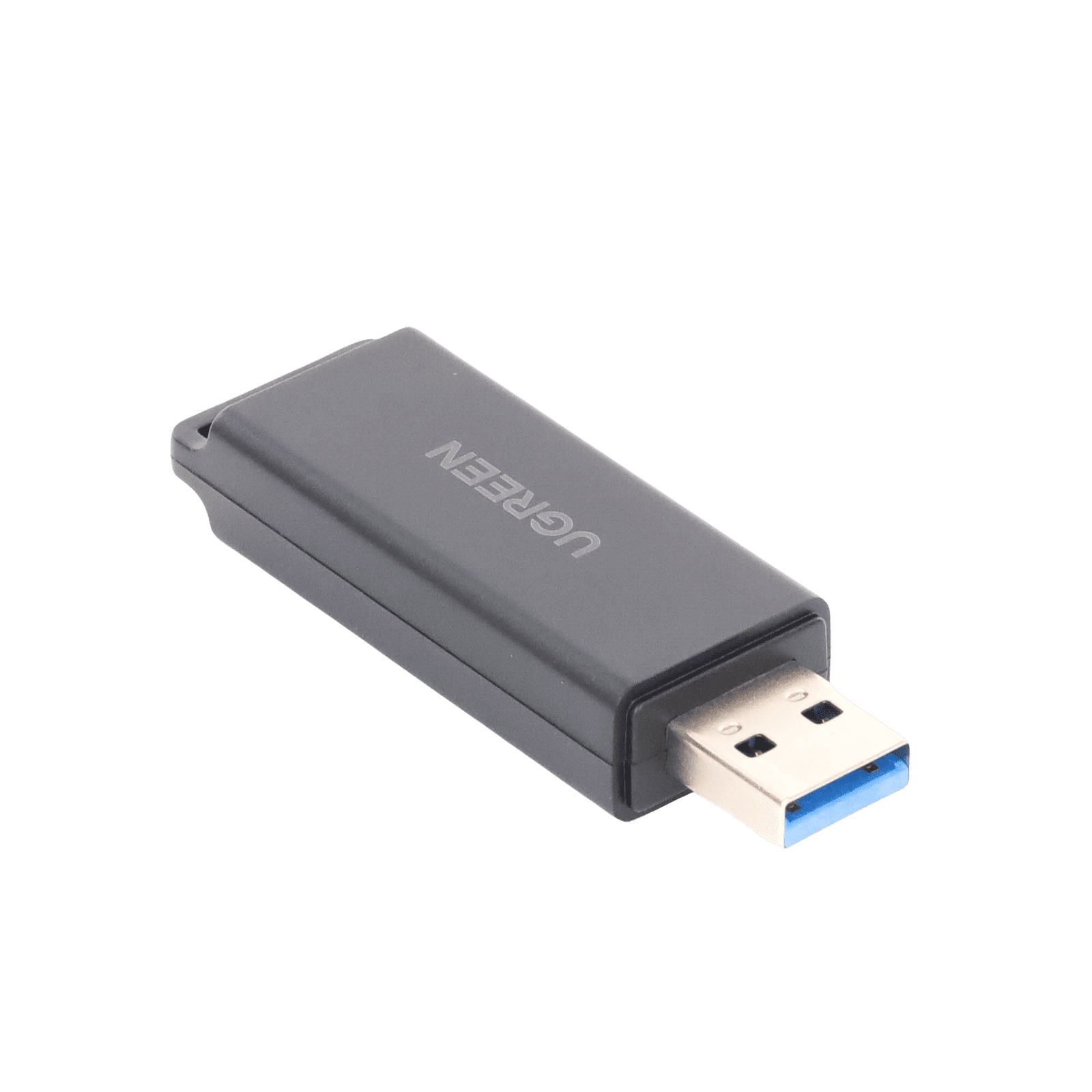 Lector de tarjetas SD portátil USB 3.0 de doble ranura / adaptador de tarjeta de memoria flash concentrador para TF SD Micro SD SDXC SDHC MMC RS-MMC Micro SDXC Micro SDHC UHS-I 40752 - UGREEN