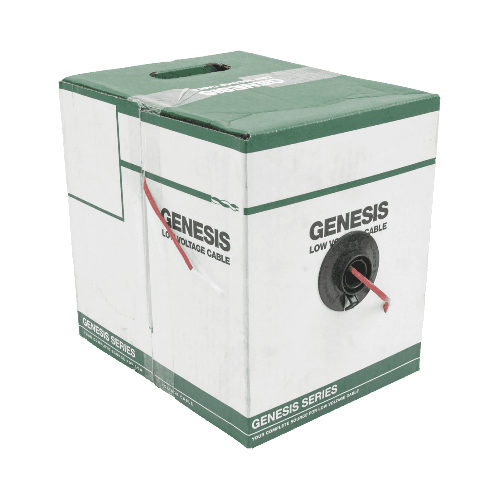 Bobina de 152 Metros de Alambre / 2 x 18 AWG / Resistente al Fuego / Color Rojo / Tipo FPLR- CL3R – C(UL) -FT4 / Para Sistemas Contra Incendio o Sistemas de Evacuación 4306-5504/500 - GENESIS