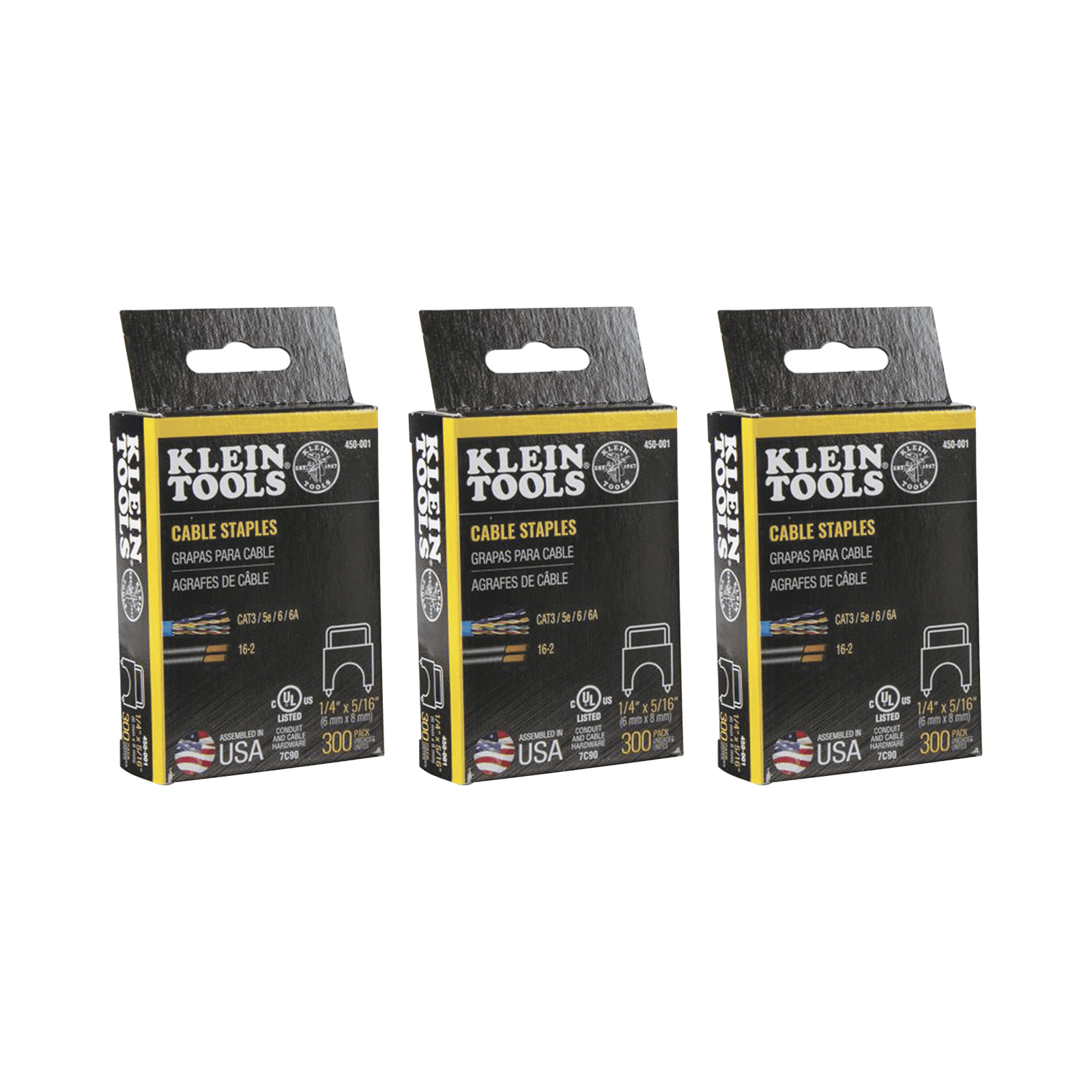 Grapadora para Cables de Voz, Datos y Video (UTP) a Madera / Tablaroca. Compatible con grapas 450-001, 450-002, 450-003 450-100 - KLEIN TOOLS