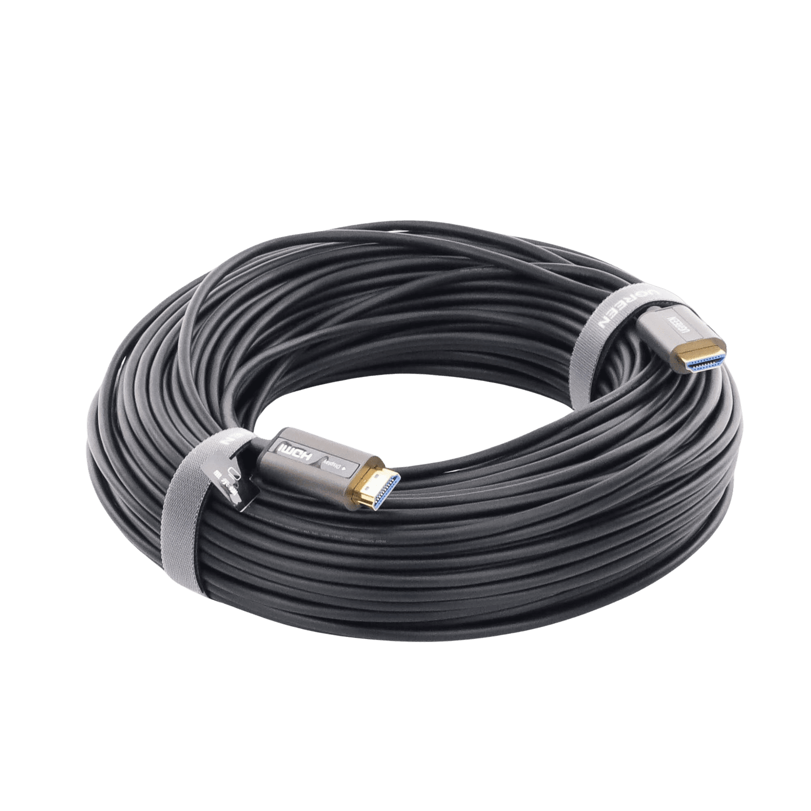 Cable HDMI de 50 Metros por Fibra Óptica 4K@60Hz | Fibra de 4 núcleos + Cobre estañado de 7 núcleos | Compatible con HDMI 2.0 | Alta velocidad 18 Gbps | 3D | HDR | Carcasa de Zinc | Premium | 2 Años de Garantía. 50219 - UGREEN