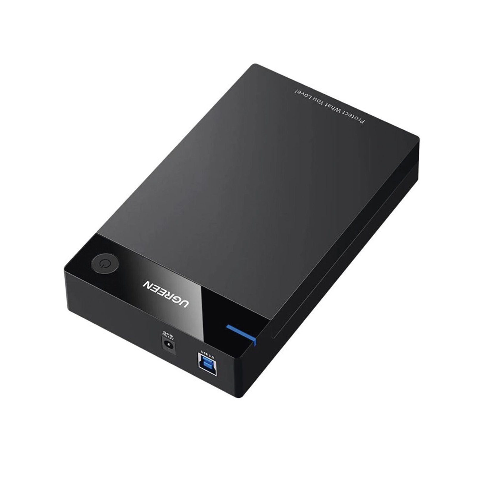 Carcasa de Disco Duro para 3.5″ y 2.5″ (Enclosure) | Con Cable USB 3.0 | Para HDD 3.5″ / SSD 2.5″ | SATA I/II/III | UASP | Hasta 16 TB | Compatible con Windows, Linux, Mac OS | No Requiere Controlador | Cable 1m | Incluye Adaptador d 50423 - UGREEN