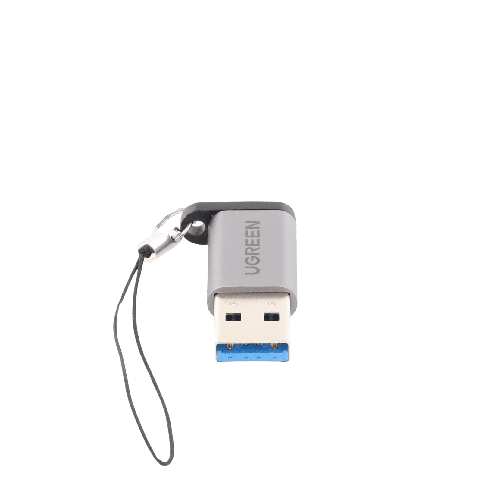 Adaptador USB 3.0 Macho a USB-C 3.1 Tipo C Hembra |Carga y Sincronización de Datos | Admite Corriente de 3A | Transferencia de hasta 5 Gbps | Amplia Compatibilidad | Chip VL160 | Caja de Aluminio | Color Gris 50533 - UGREEN
