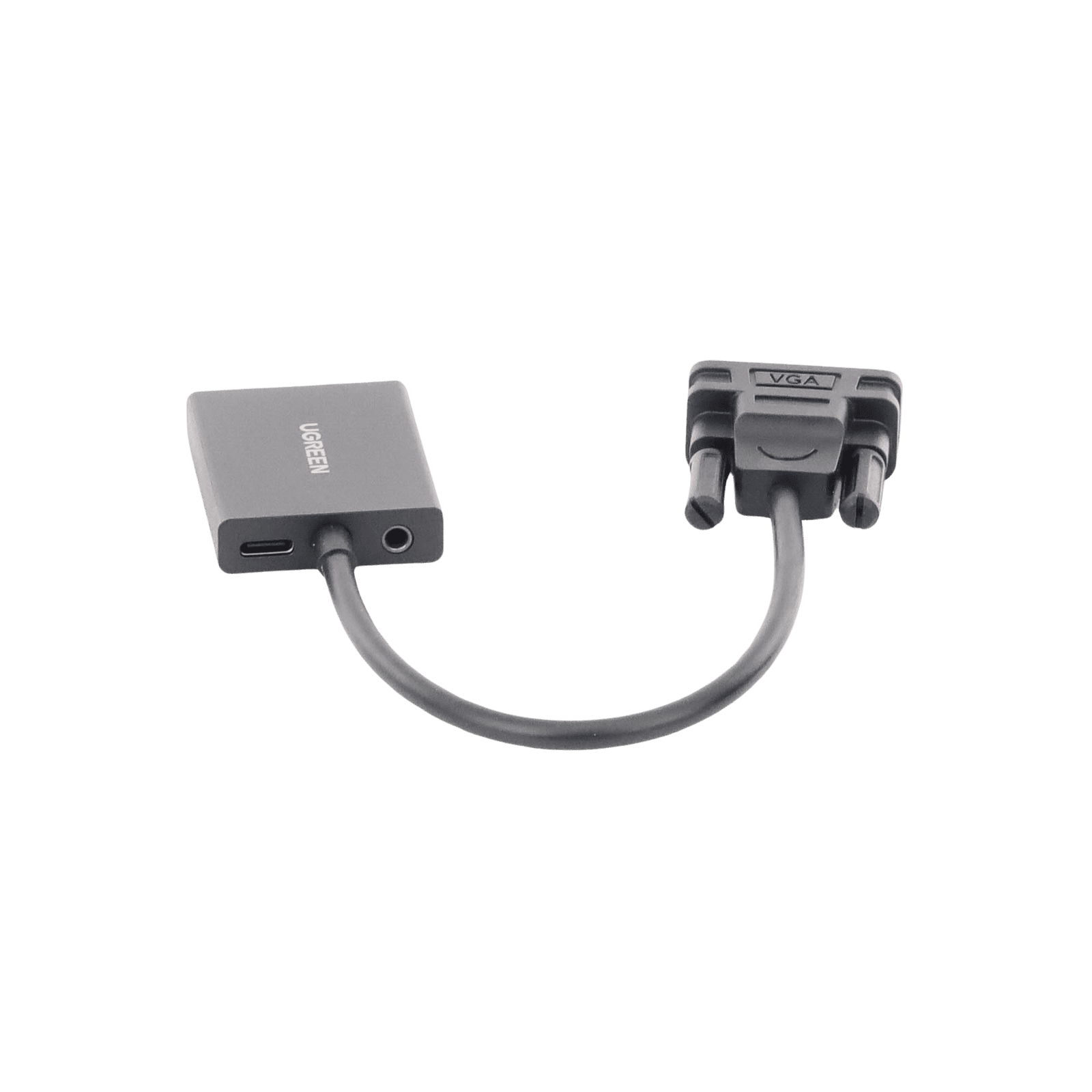 Entrada: VGA Macho / Salida: HDMI Hembra / Resolución de 1080P@60Hz / Puerto Estéreo de 3.5 mm / Plug and Play, Sin Controlador / Longitud del Cable 15 cm. / Incluye Cable de Alimentacion USB / Incluye Cable de Audio de 3.5mm. 50945 - UGREEN