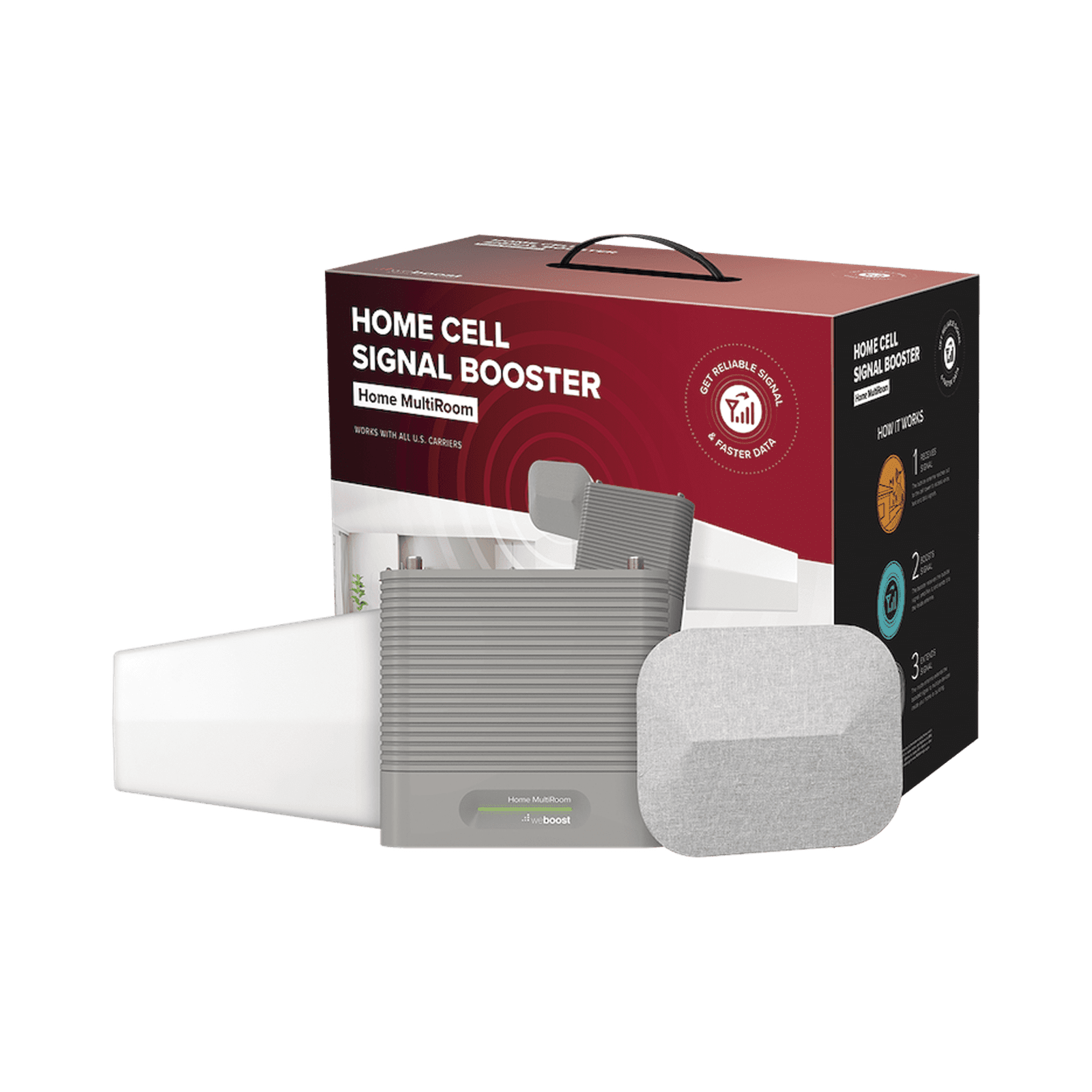 KIT Amplificador de Señal Celular, HOME MULTIROOM | Mejora la Señal Celular de todos los Operadores | Cubre áreas de hasta 900 m² 530-144 - WILSONPRO / WEBOOST