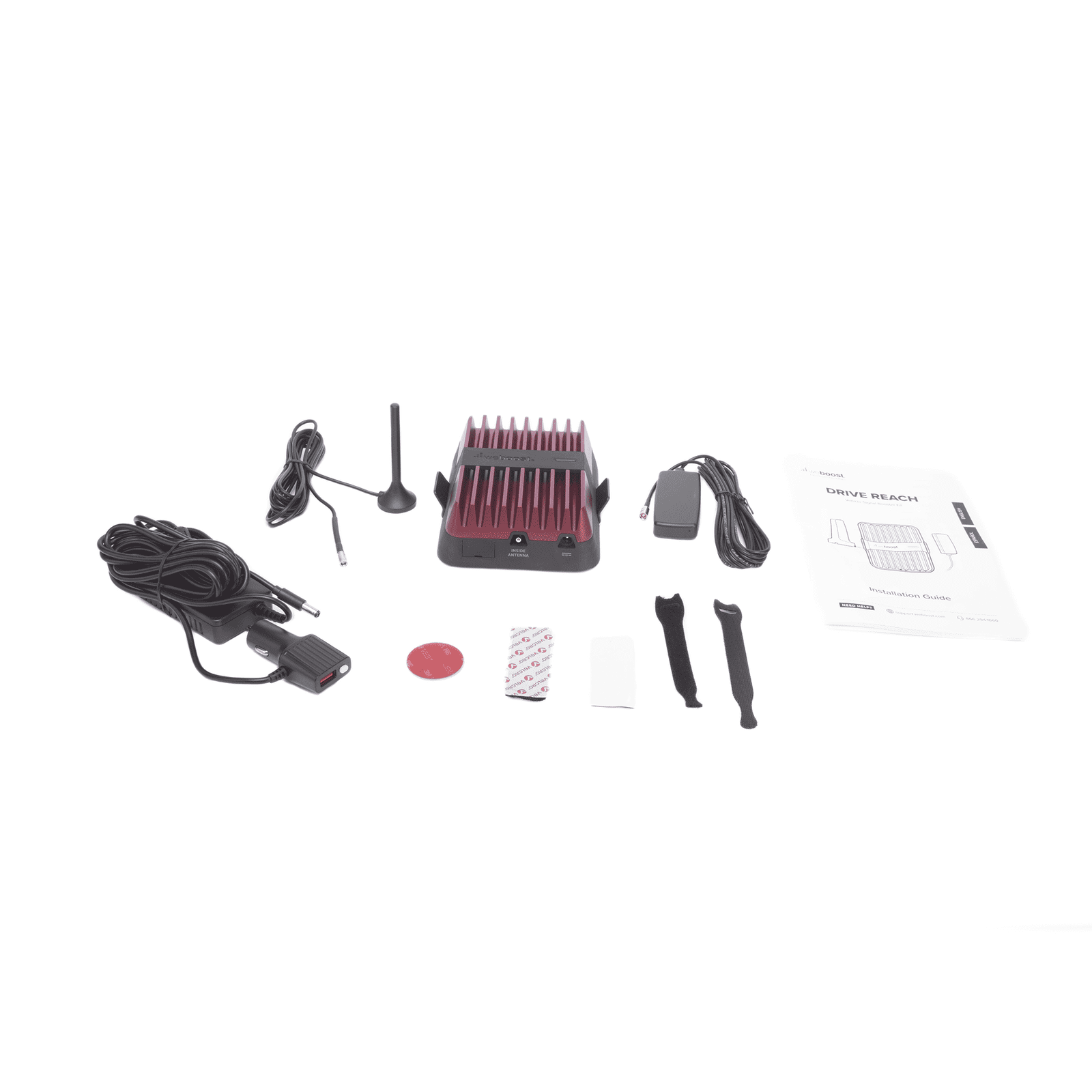 KIT de Amplificador de Señal Celular, DRIVE REACH | Capta Señal Celular de las Torres más Lejanas para que se Mantenga Comunicado y con Datos 4G LTE y 3G | Ideal para cualquier tipo de Vehículo de Pasajeros, Camionetas, Pick up 530-154 - WILSONPRO / WEBOOST