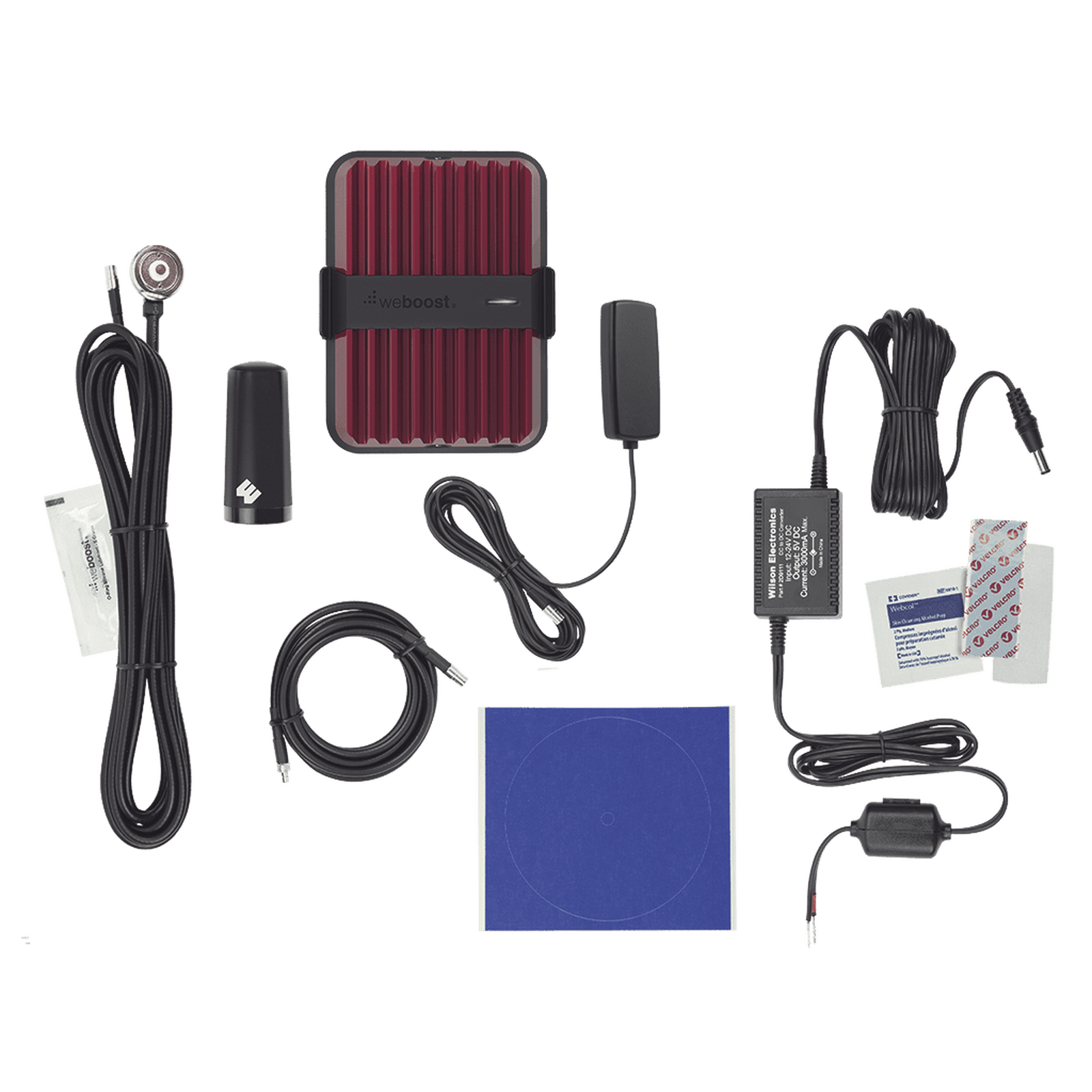 KIT Amplificador de Señal Celular 4G LTE, 3G y VOZ. Drive Reach Fleet. Especial para flota de vehículos que requieren un amplificador permanente. Policía, reparto, servicio, gubernamentales, etc. 530-254 - WILSONPRO / WEBOOST