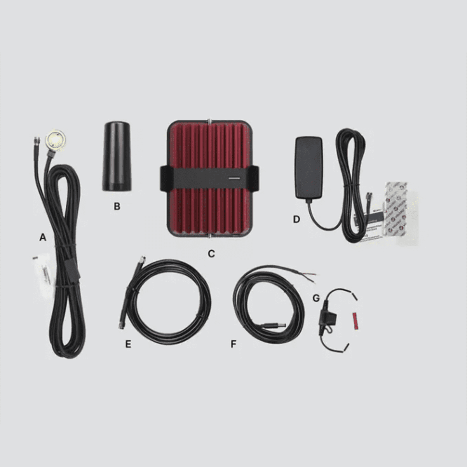 KIT Amplificador de Señal Celular 4G LTE, 3G y VOZ. Drive Reach Fleet. Especial para flota de vehículos que requieren un amplificador permanente. Policía, reparto, servicio, gubernamentales, etc. 530-254 - WILSONPRO / WEBOOST