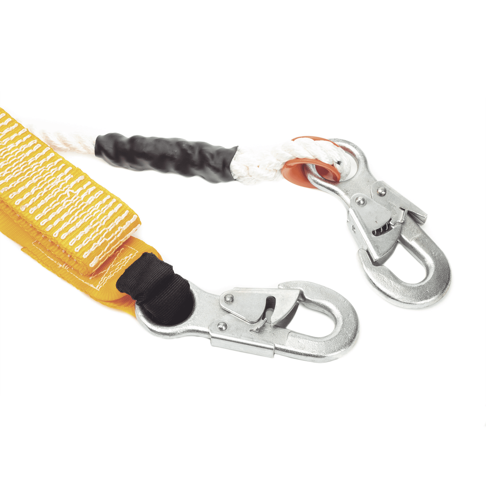 Amortiguador con Cable de Protección de Nylon y 2 Ganchos de Seguro Doble. 5430-15-D - TULMEX