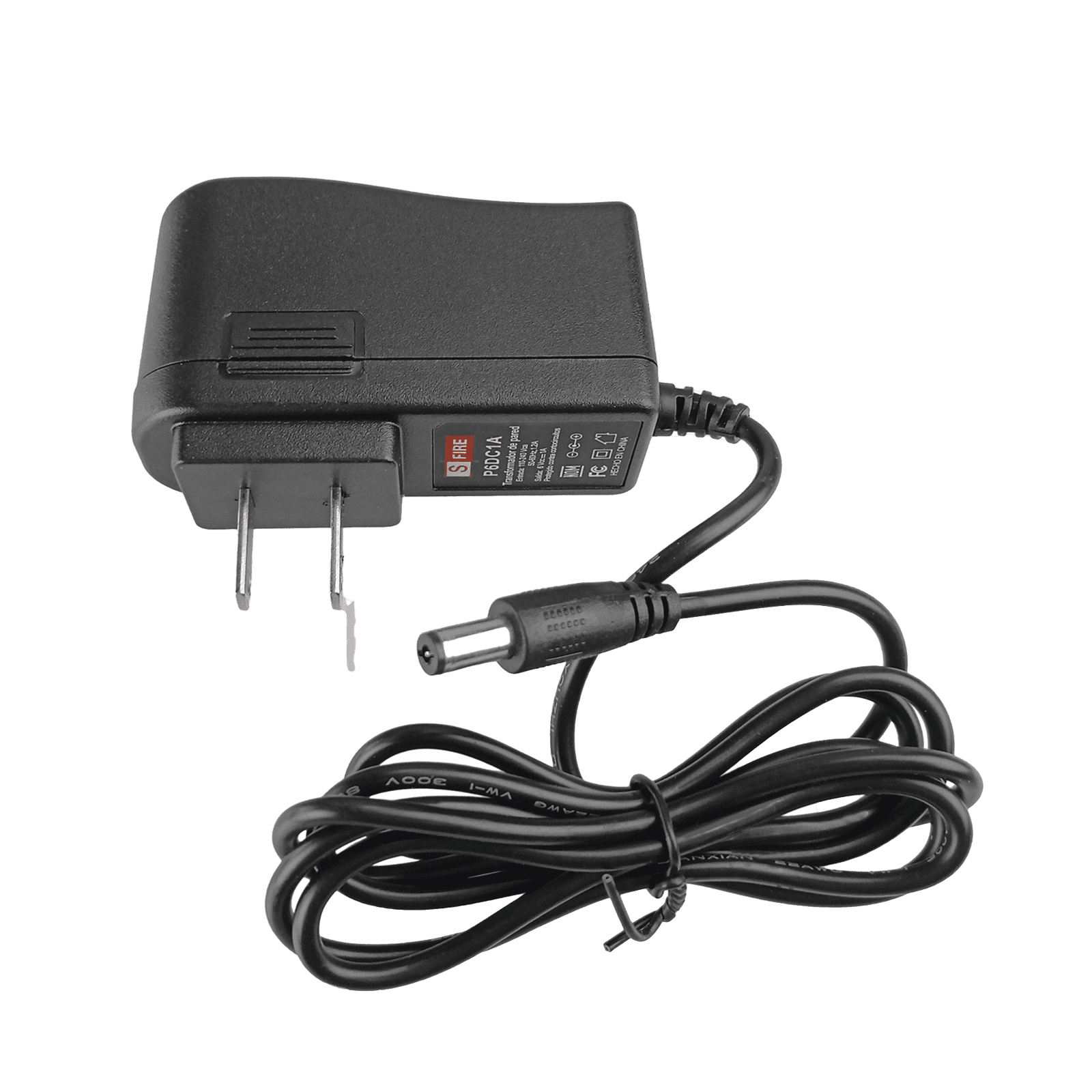 6 Vcc / 1 A / Adaptador de pared / Voltaje de Entrada de 100-240 Vca / Para Usos Múltiples/  Video Vigilancia, Acceso, Asistencia, Alarmas, Etc. P6DC1A - SFIRE