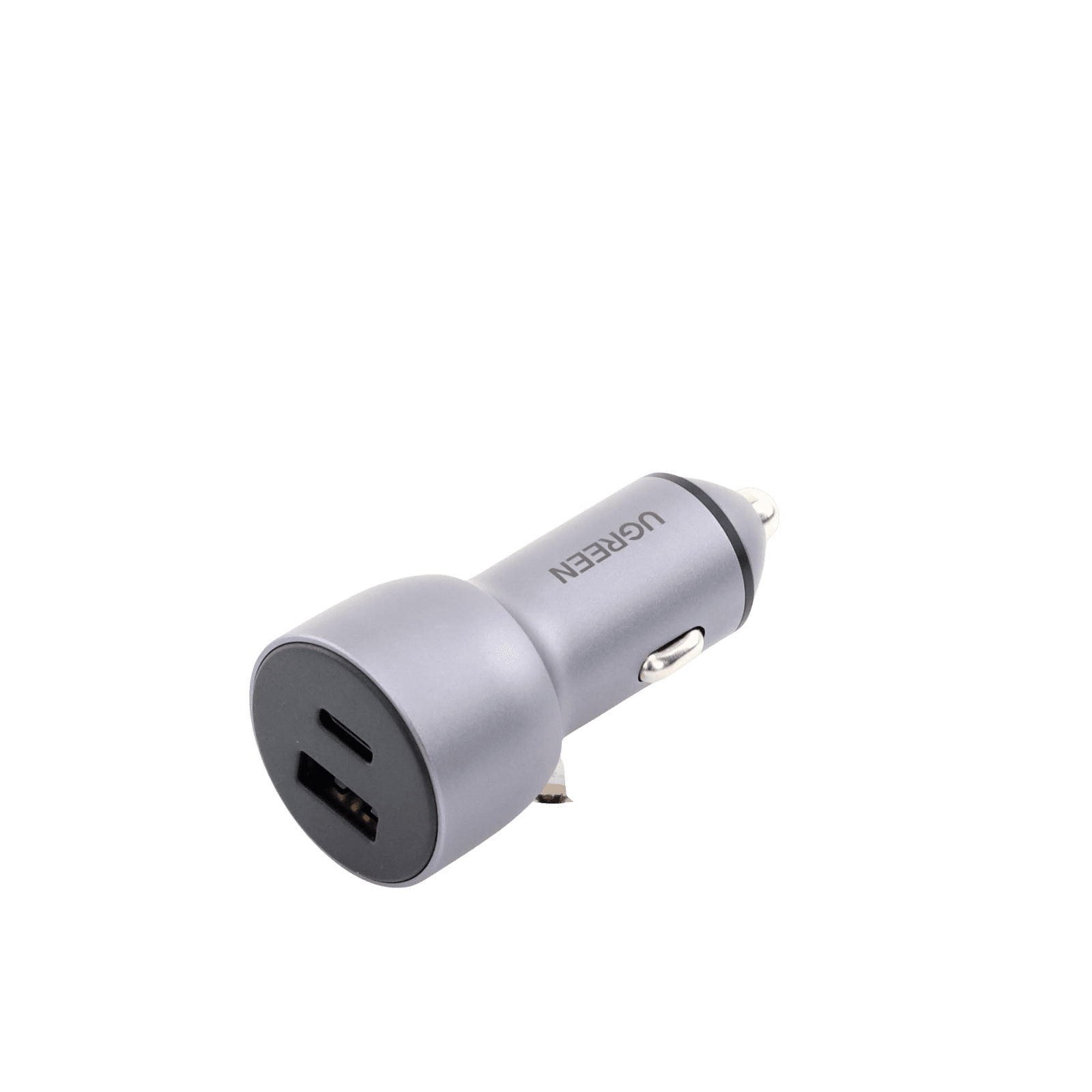 Cargador de Auto 42.5W | Puerto USB-A y USB-C | Carga Rápida | Compatible con Vehículos de 12 y 24 VCD | PD3.0 + QC3.0 | Chip Inteligente | Diseño Compacto Mayor Eficiencia Energética | Caja de Aluminio. 60980 - UGREEN