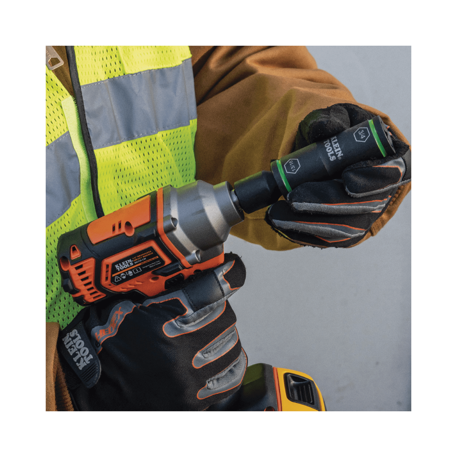 Juego de Dados de Impacto de 7 piezas, Medidas: 3/8 x 7/16”, 1/2 x 9/16”, 5/8 x 11/16”, 3/4 x 13/16”, y 7/8 x 15/16” 66070 - KLEIN TOOLS