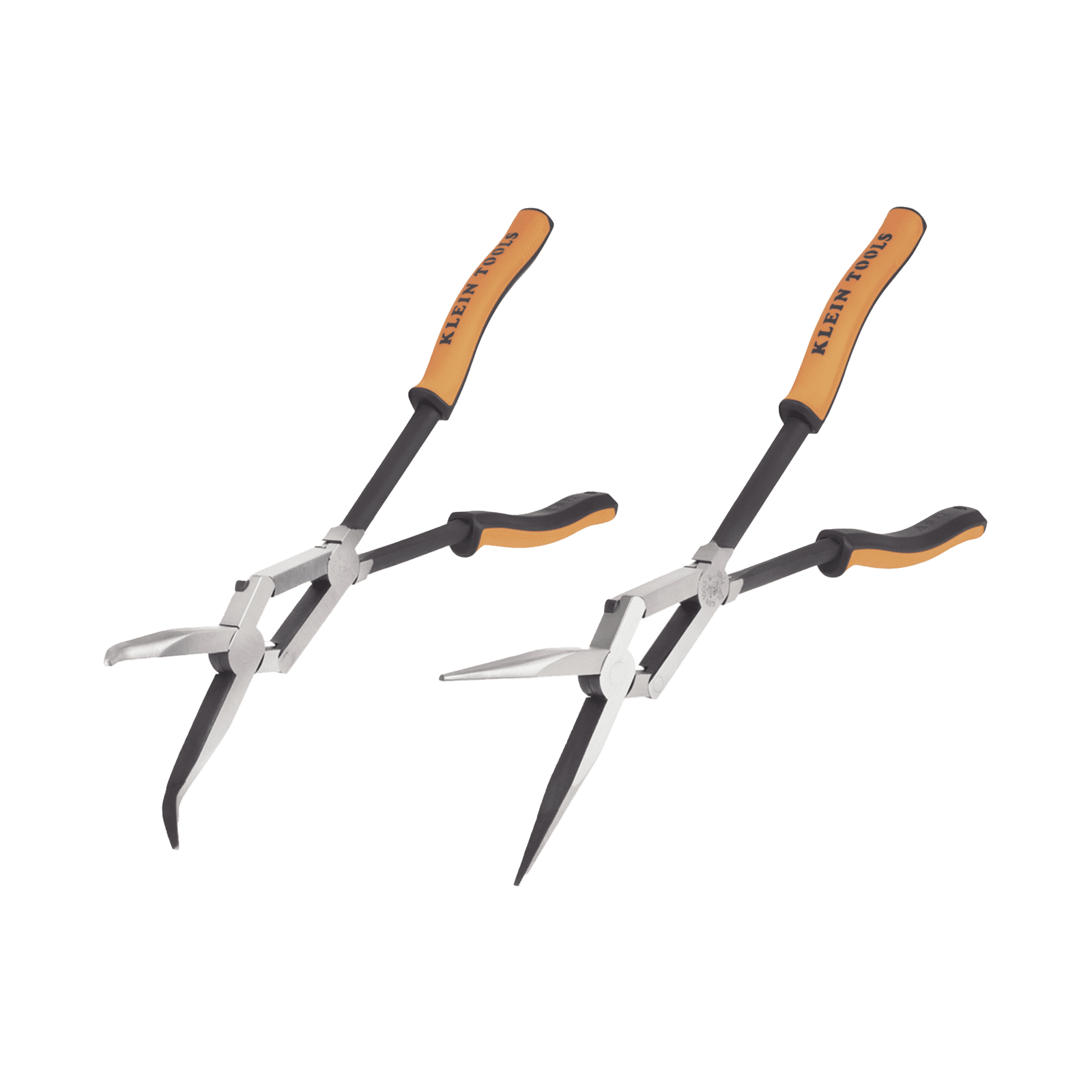 Juego de 2 Pinzas de Punta Doblada y Punta de Aguja de Gran Alcance 33 cm 71402 - KLEIN TOOLS