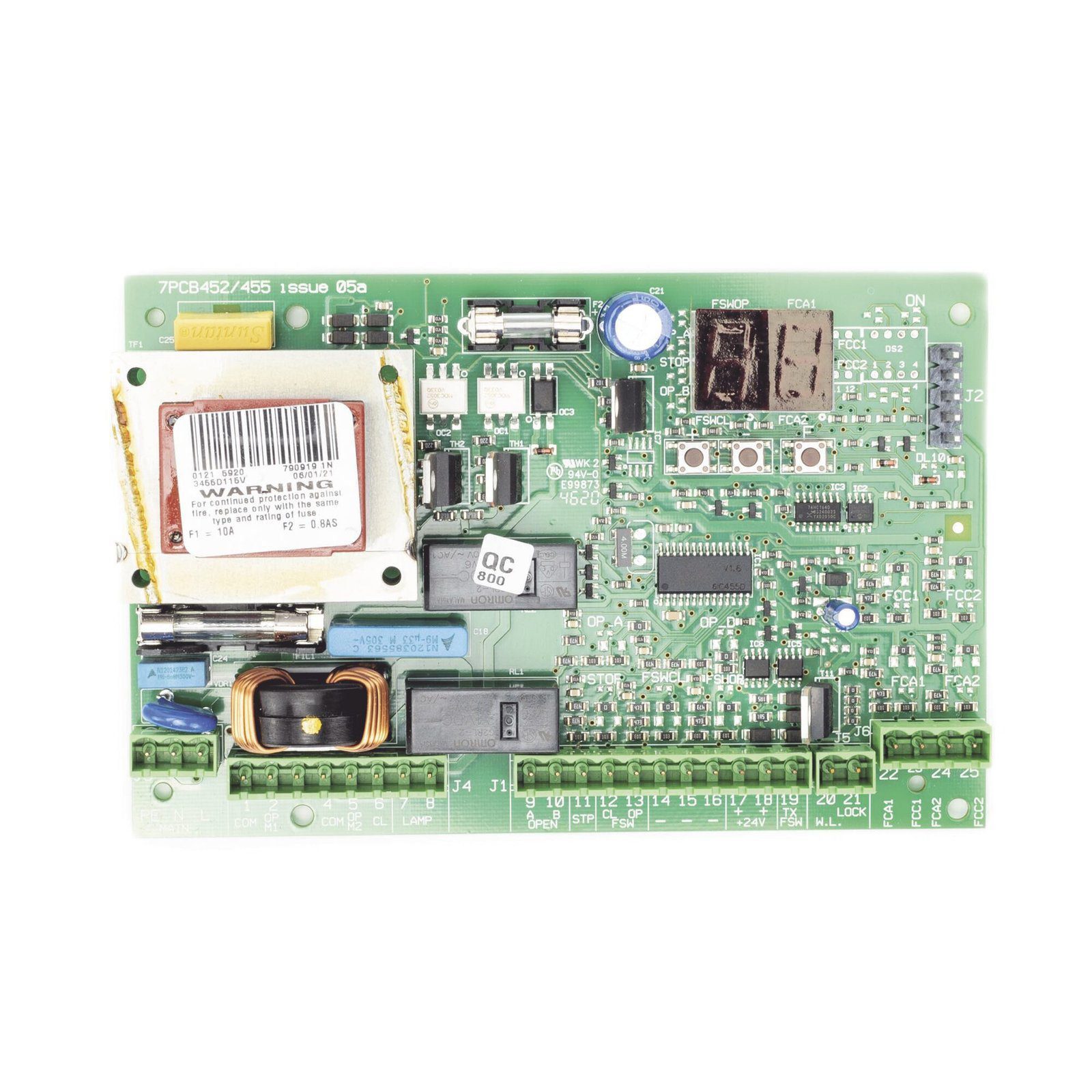 Tarjeta Electronica FAAC 455D Para Operadores Abatibles 790919 - FAAC