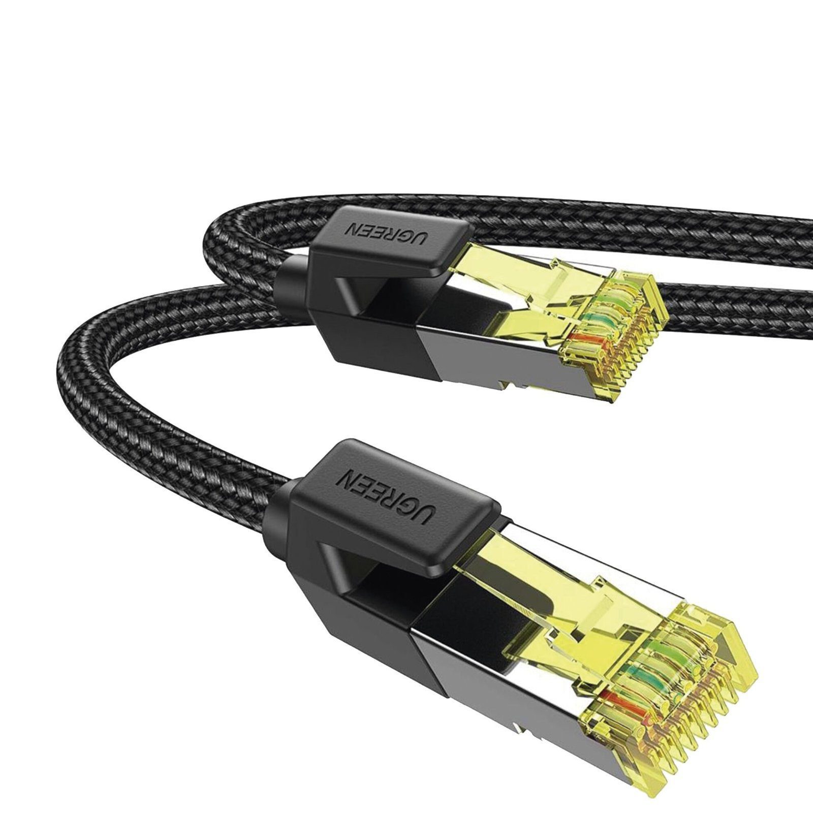 Cable Ethernet Cat7 CLASSâ? F/FTP Redondo con Malla de Nylon 2 Metros 80423 - UGREEN