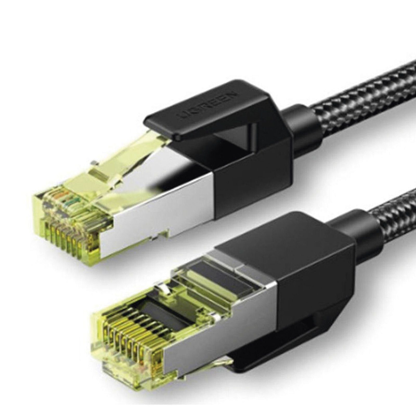 Cable Ethernet Cat7 CLASSâ? F/FTP Redondo con Malla de Nylon 2 Metros 80423 - UGREEN