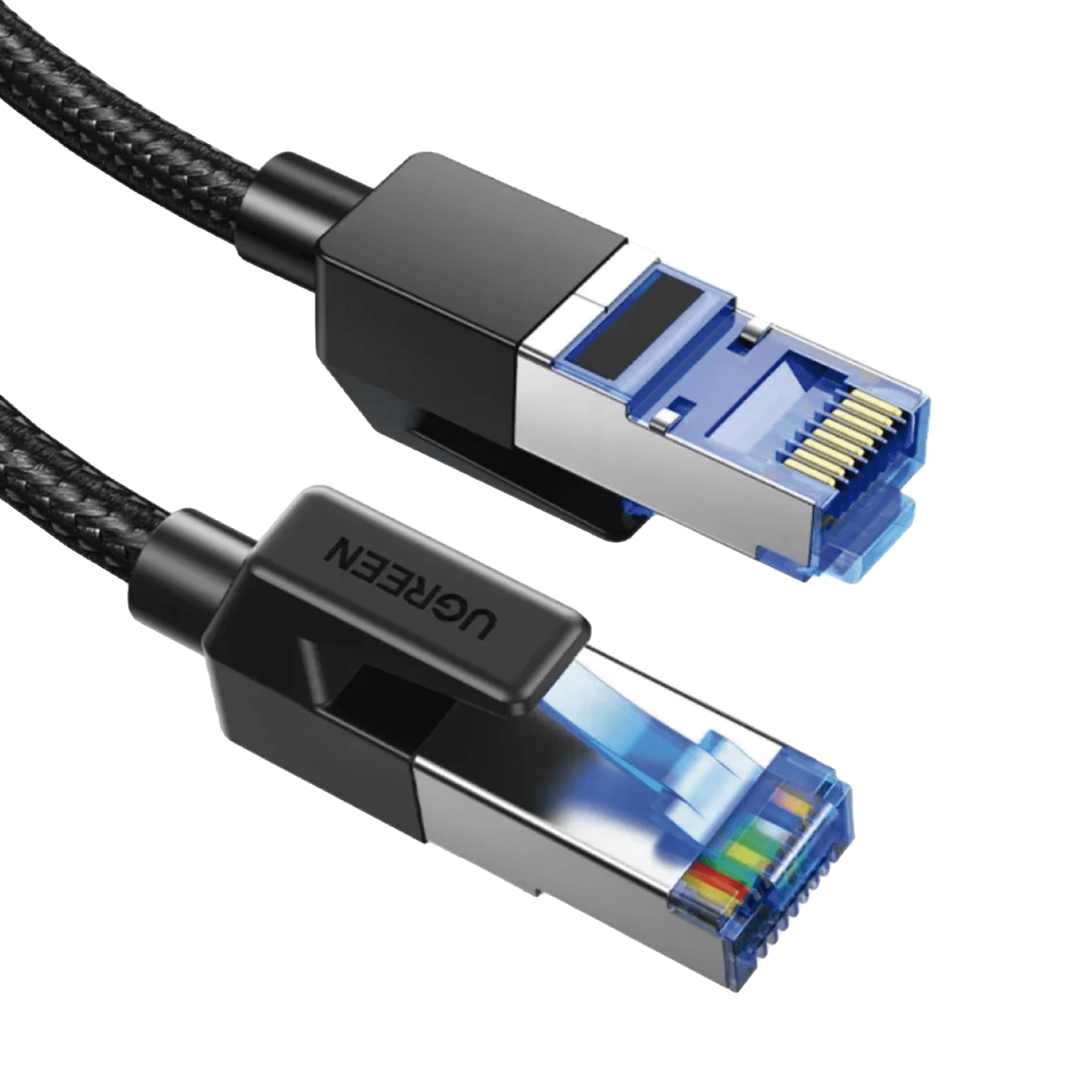 Cable Ethernet Cat8 CLASSâ? F/FTP Redondo con Malla de Nylon 1 Metro 80429 - UGREEN