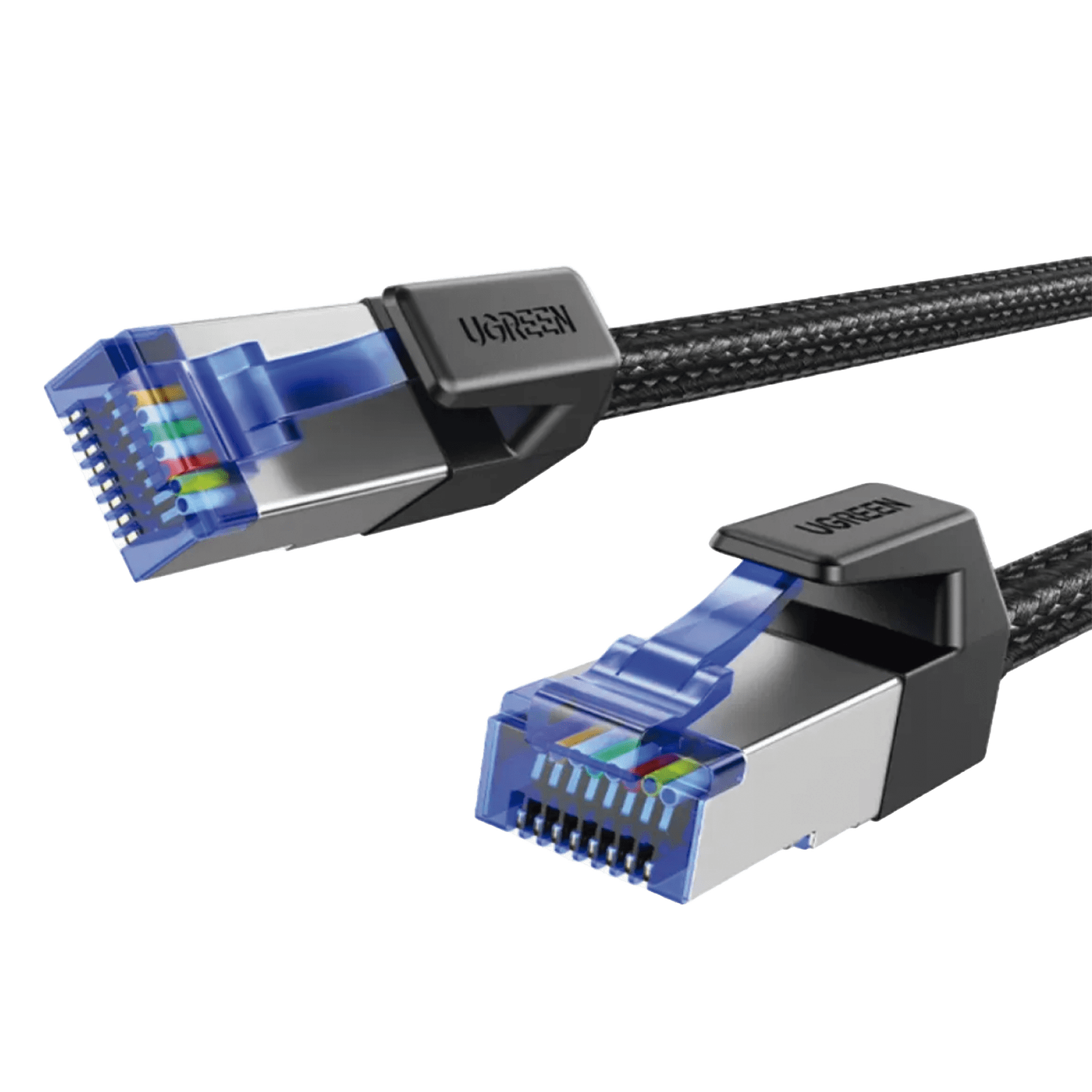 Cable Ethernet Cat8 CLASSâ? F/FTP Redondo con Malla de Nylon 2 Metros 80431 - UGREEN
