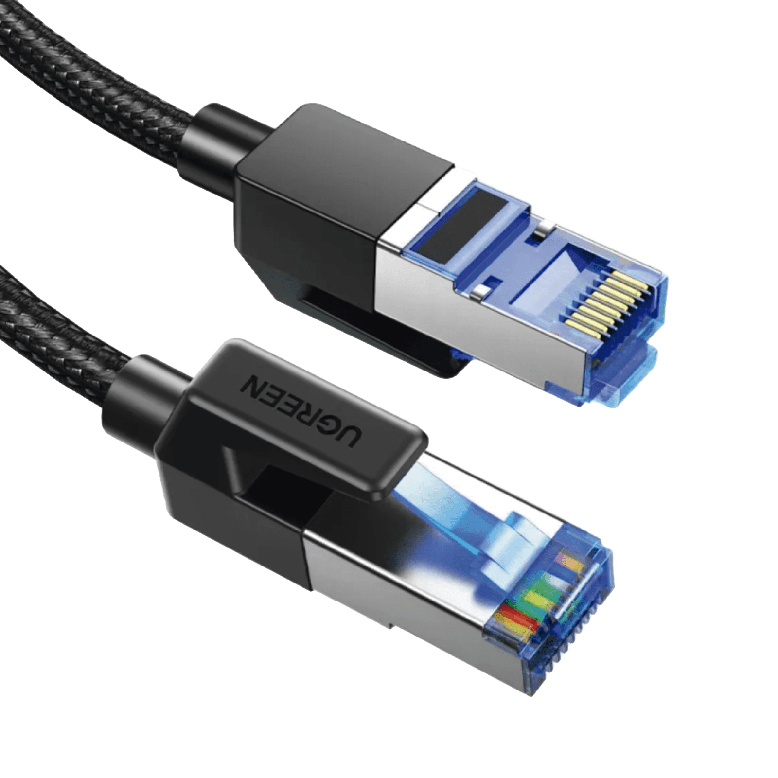 Cable Ethernet Cat8 CLASSâ? F/FTP Redondo con Malla de Nylon 2 Metros 80431 - UGREEN