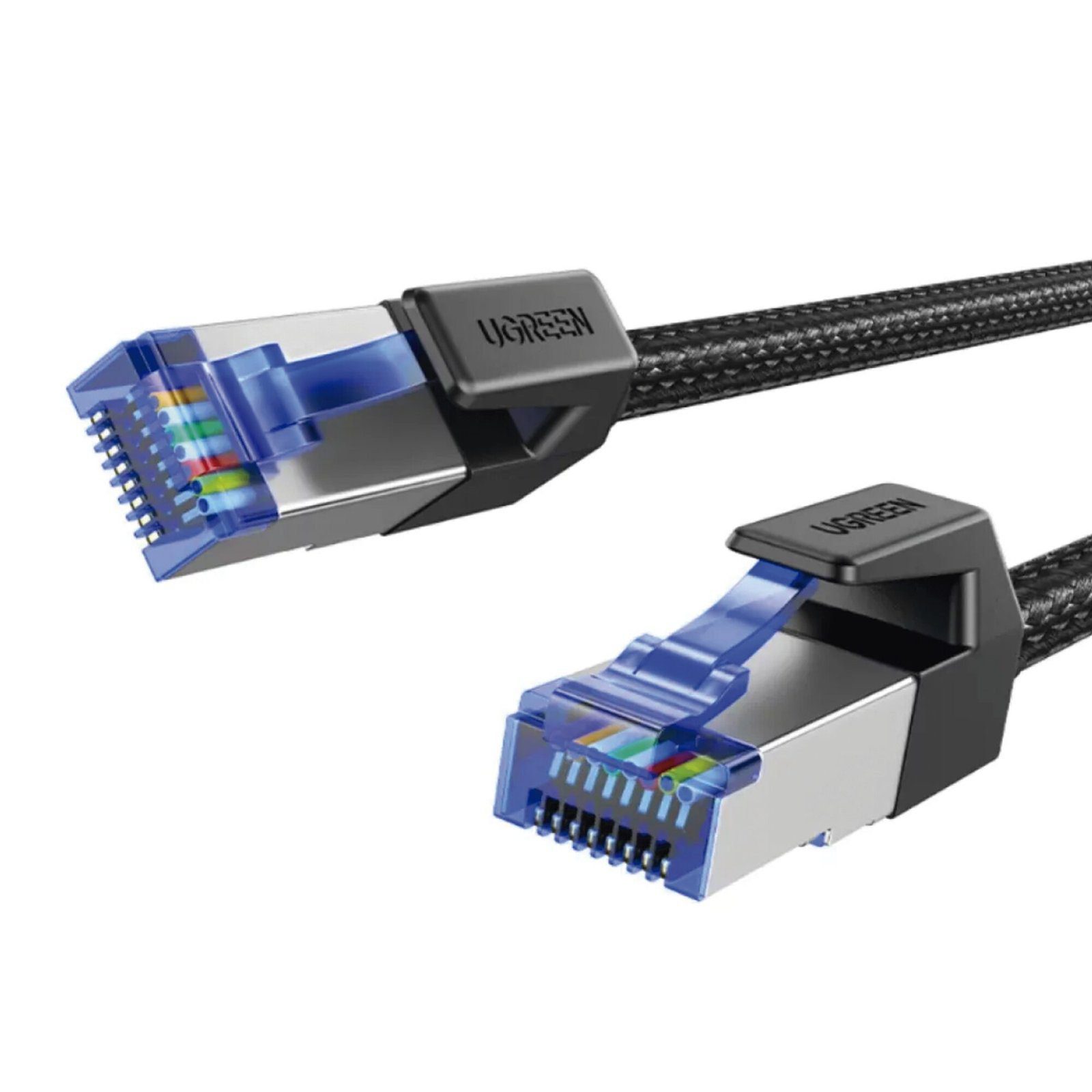 Cable Ethernet Cat8 CLASSâ? F/FTP Redondo con Malla de Nylon 5 Metros 80433 - UGREEN