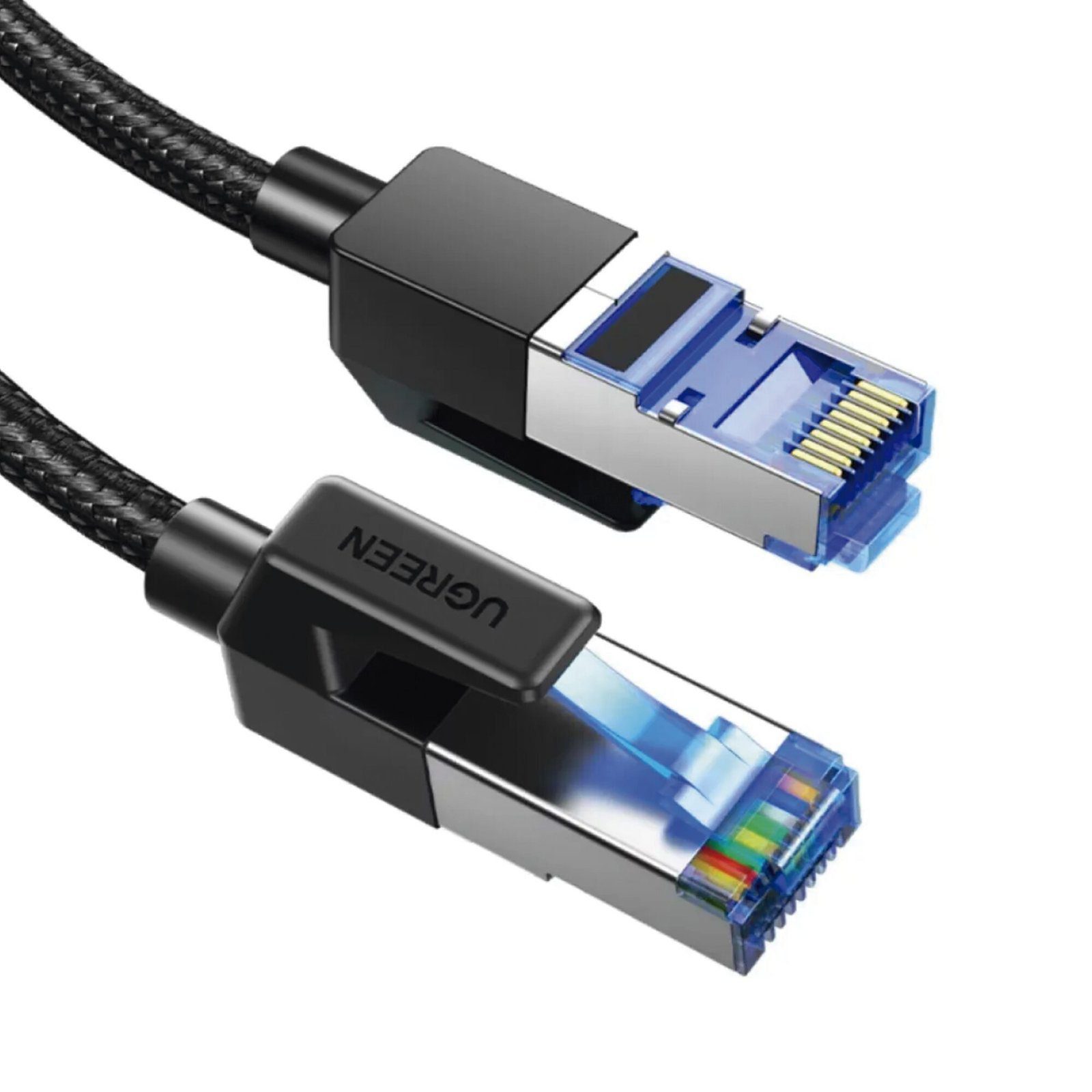 Cable Ethernet Cat8 CLASSâ? F/FTP Redondo con Malla de Nylon 5 Metros 80433 - UGREEN