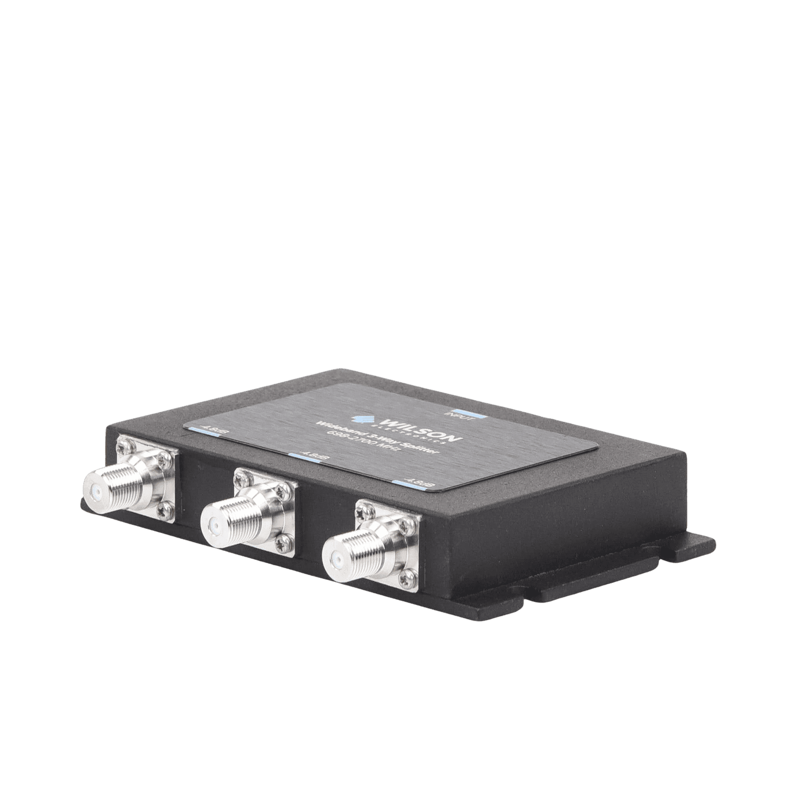 Divisor de potencia de 3 vías para la distribución de señal a tres antenas de servicio | 4.8 dB de pérdida por puerto | Conectores F hembra 850-035 - WILSONPRO / WEBOOST