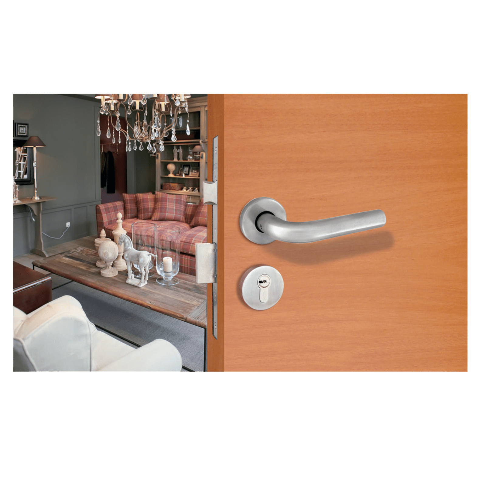 Kit de Manija, mecanismo y cilindro mecánico 85208 - ASSA ABLOY