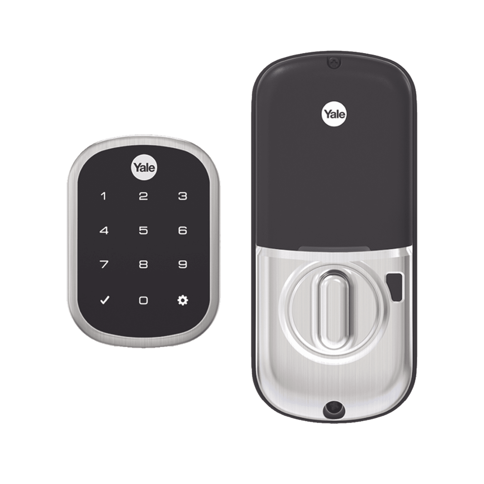 Cerradura ASSURE YRD256, Niquel Satinado/Teclado/ Para puertas Izq o Derecha de  35 a 57 mm de espesor/ Apertura por Smartphone 89385 - YALE-ASSA ABLOY