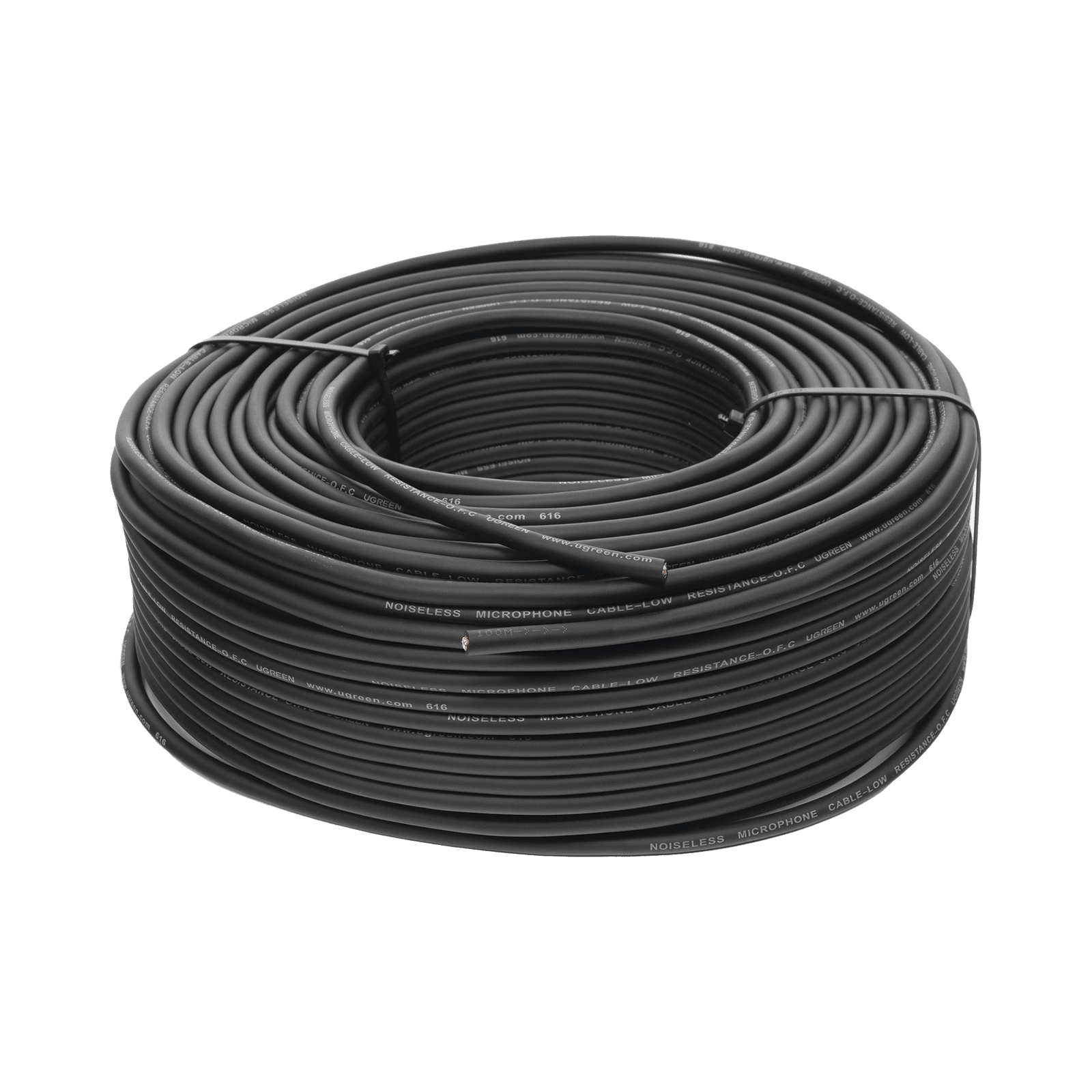 Cable para Micrófono de 100 Metros | Compatible con Conectores XLR,  6.5 mm, 3.5 mm y RCA | PVC | Marcado por Metro | Alta Fidelidad | Núcleo de Cobre Puro. 90304 - UGREEN