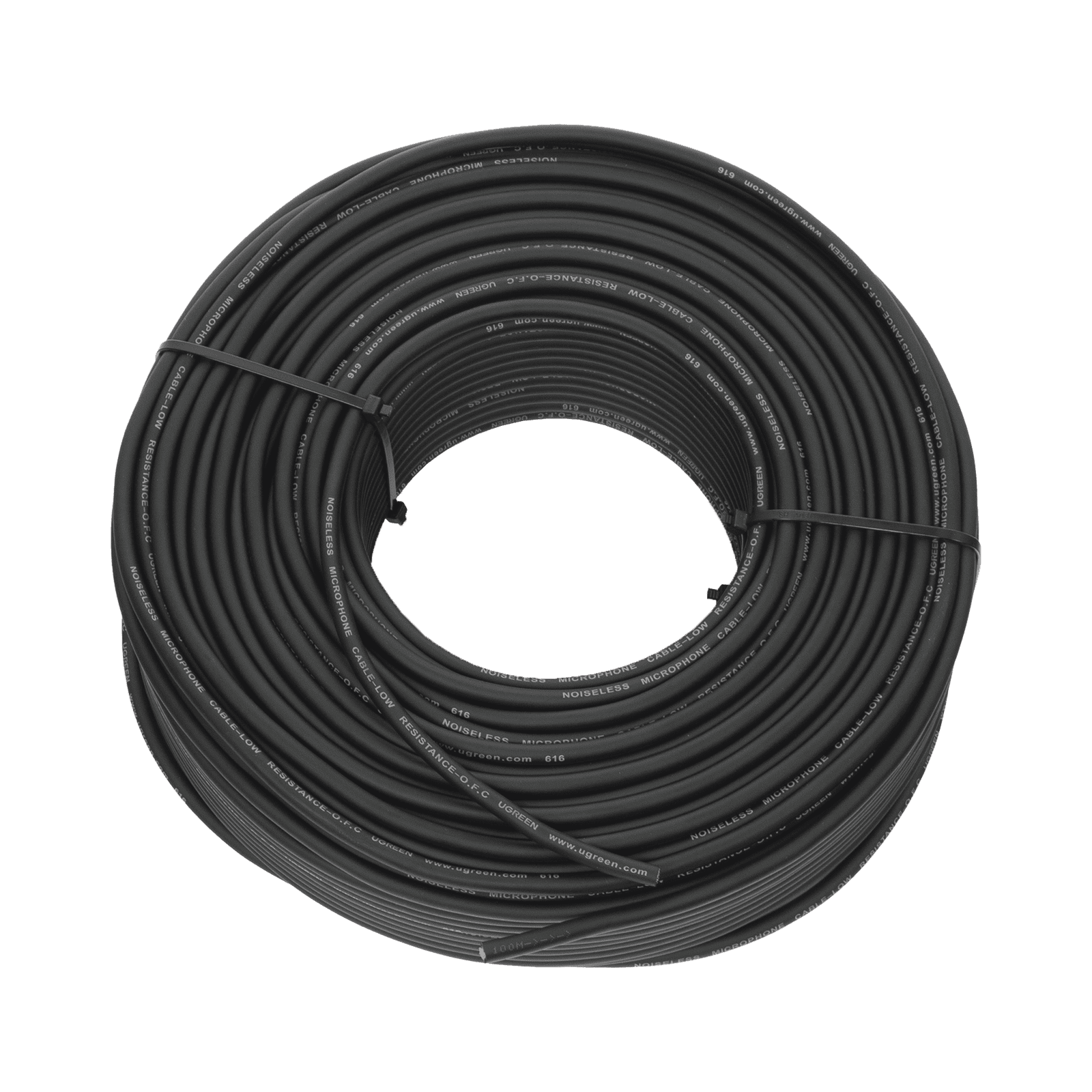 Cable para Micrófono de 100 Metros | Compatible con Conectores XLR, 6.5 mm, 3.5 mm y RCA | PVC | Marcado por Metro | Alta Fidelidad | Núcleo de Cobre Puro. 90304 - UGREEN