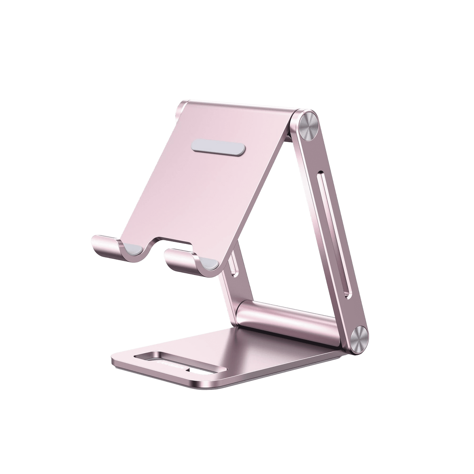 Soporte para Teléfono Celular de Aluminio / Angulo Ajustable / Amplia Compatibilidad con dispositivos de 4.7” a 7.9” / Antideslizante / Antiarañazos / Plegable / Color Rosa 90460 - UGREEN