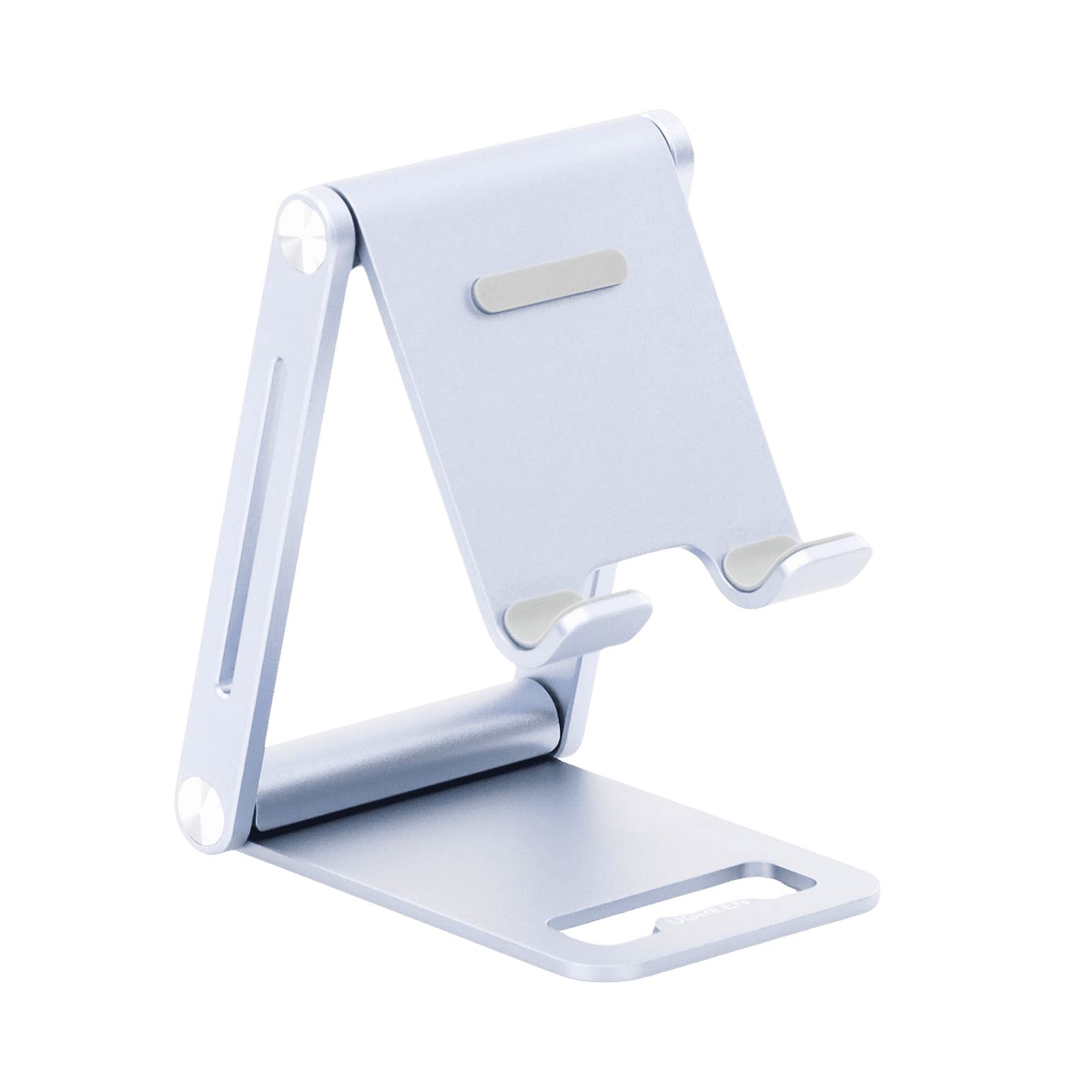 Soporte para Teléfono Celular de Aluminio / Angulo Ajustable / Amplia Compatibilidad con dispositivos de 4.7” a 7.9” / Antideslizante / Antiarañazos / Plegable / Color Azul 90461 - UGREEN