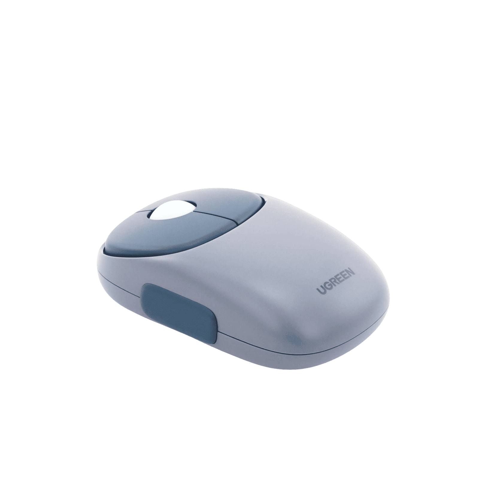 Mouse Inalámbrico FUN | Recargable| 2.4G & Bluetooth | 4 Niveles de DPI | Silencioso | Ergonómico | 5 Botones | Compatible con Windows, macOS 10.5, Android iOS Linux y Chrome OS | Color Azul. 90538 - UGREEN