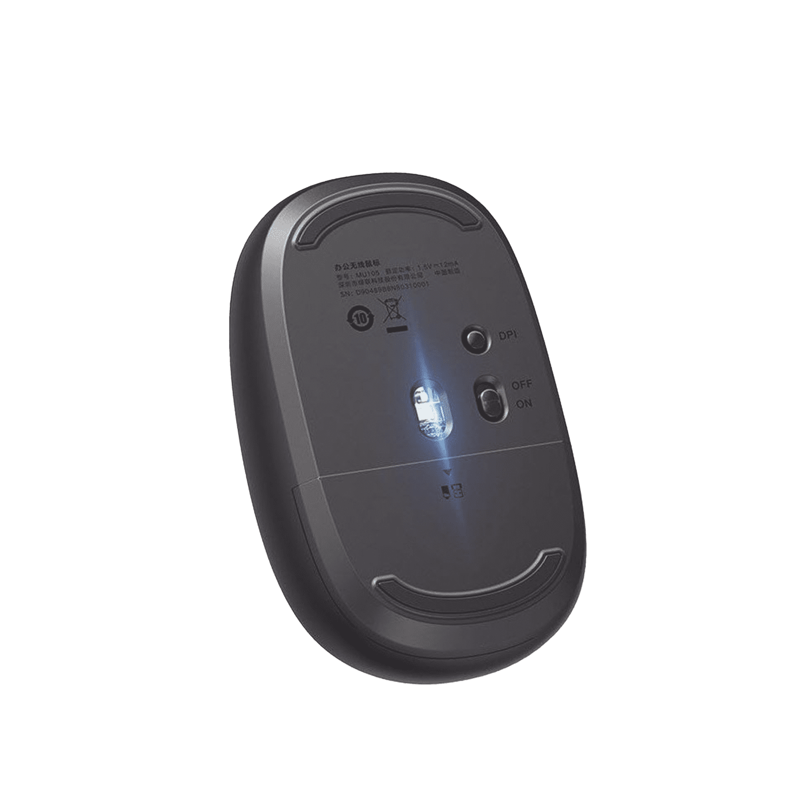 Mouse Inalámbrico 2.4G 800/1200/1600/2400 DPI | Función de 3 botones | Alcance 10m | Silencioso | Ergonómico | Anti-caída y Anti-interferencias | Batería Alcalina AA incluida | Midnight Blue. 90550 - UGREEN