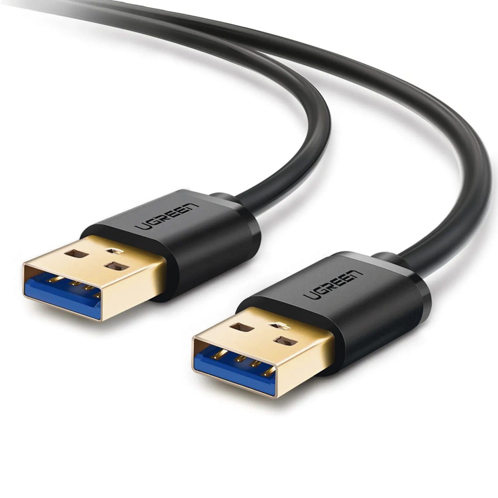 Cable USB-A 3.0 a USB-A 3.0 / 3 Metros / Macho a Macho / Conector Niquelado / Núcleo de Cobre Estañado / Blindaje Múltiple / Velocidad 5Gbps / No Requiere Controlador / Compatible con USB 2.0 Y USB 1.1 90576 - UGREEN