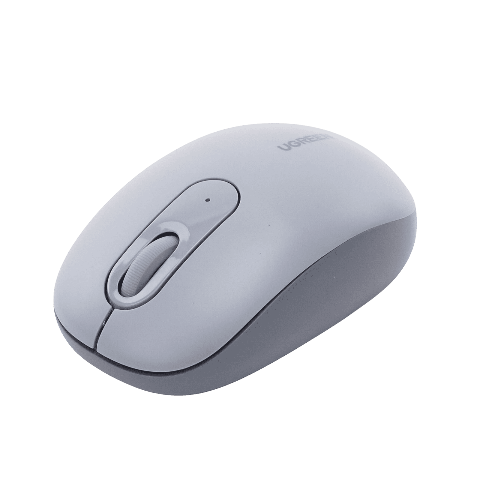 Mouse Inalámbrico 2.4G 800/1200/1600/2400 DPI | Función de 3 botones | Alcance 10m | Silencioso | Ergonómico | Anti-caída y Anti-interferencias | Batería Alcalina AA incluida | Color Grey. 90669 - UGREEN
