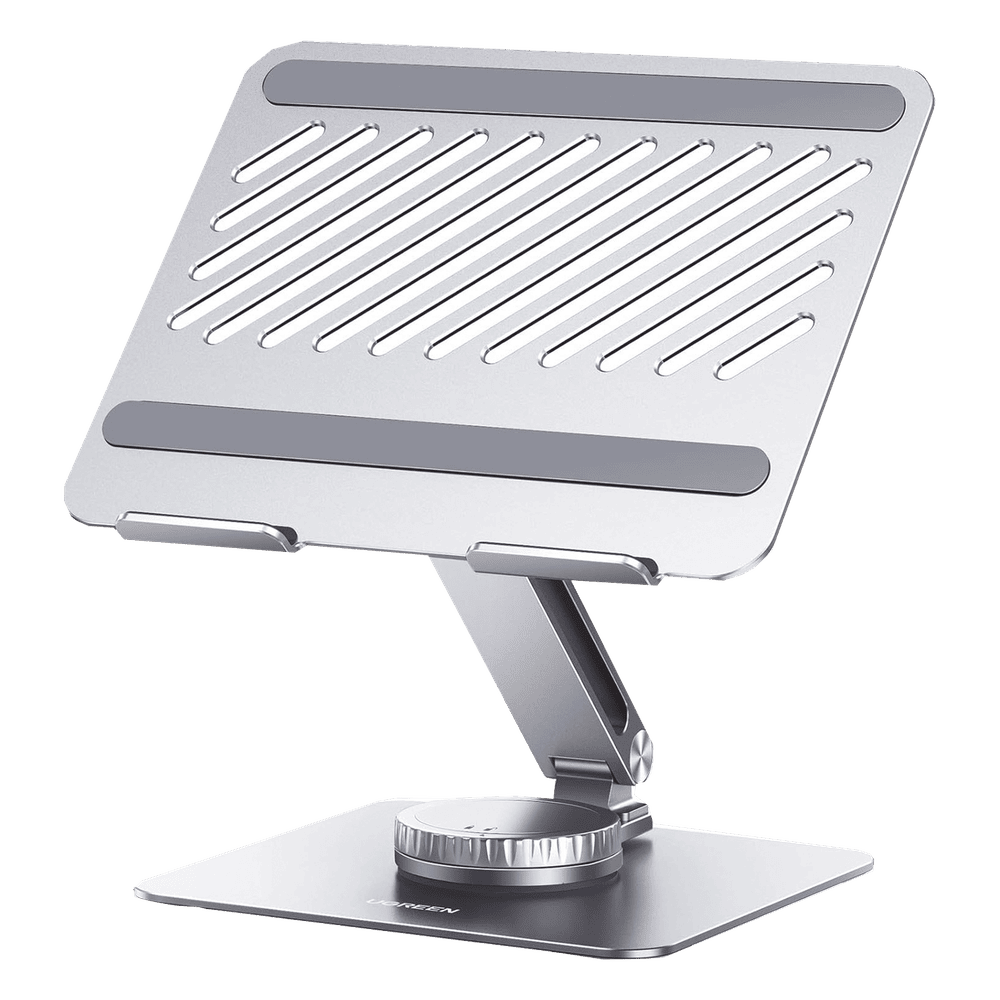 Soporte Giratorio de Aluminio para Laptop | Giratorio 360 | Funcin de Bloqueo | Soporta Laptops de 10 a 17.3''| Capacidad de Carga 5Kg | Excelente Estabilidad | Diseo Ergonmico | Altura y Angulo Ajustable | Plegable y Port&amp 90849