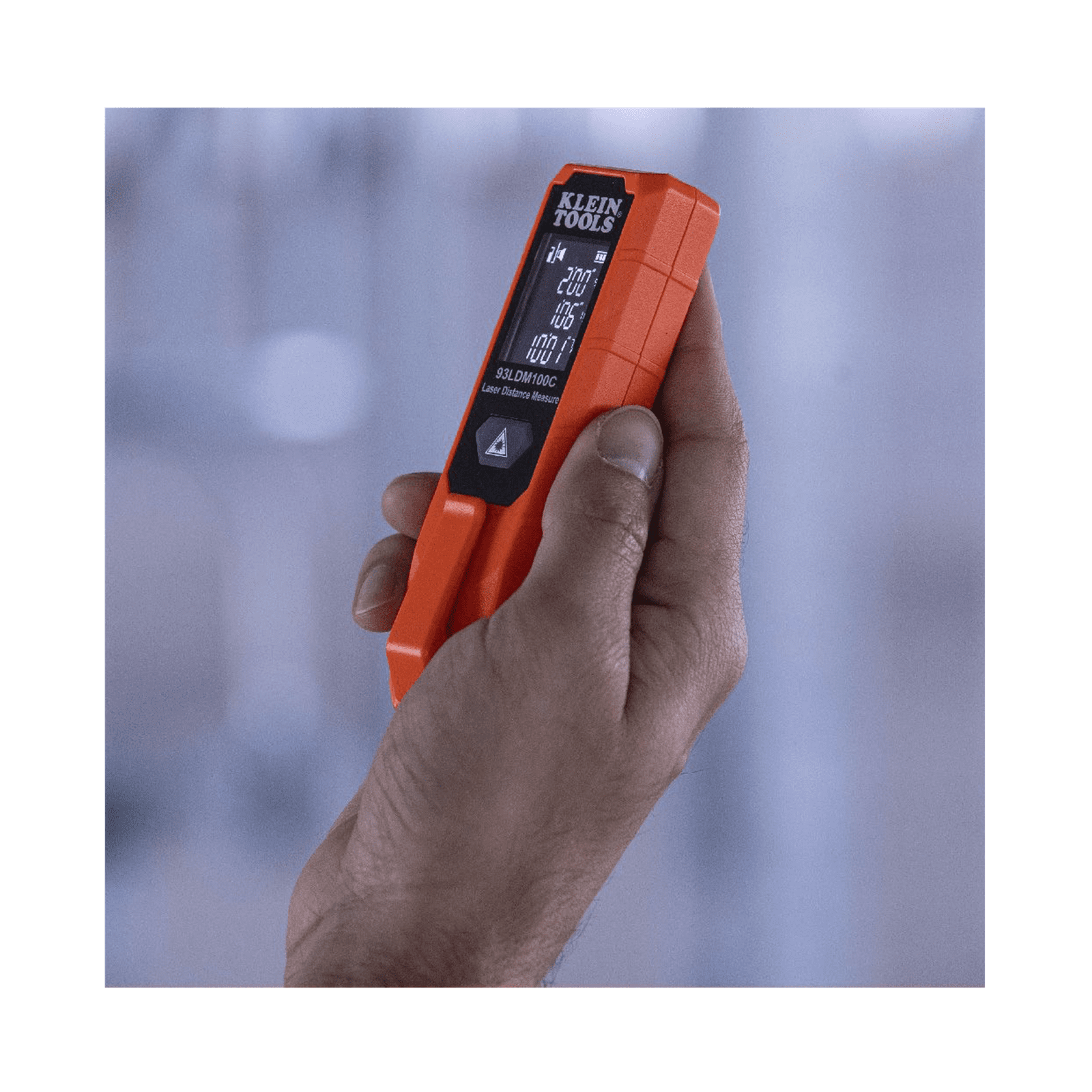 Medidor Compacto Láser de Distancias. Rango: 5.1 cm a 30.5 m / Opción cm o pulg. o Combinado /  Clip para Bolsillo. 93-LDM-100C - KLEIN TOOLS