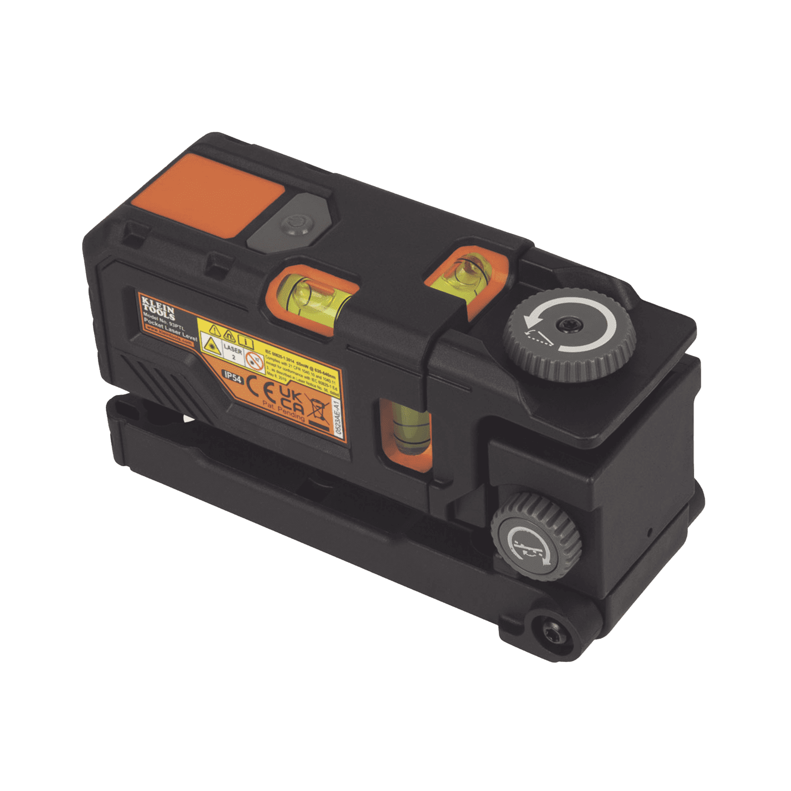Nivel Láser Rojo de Bolsillo con Rotación de 360º y Alcance de 9.1 metros. Con montaje Mágnetico y para Tripoide 93PTL - KLEIN TOOLS