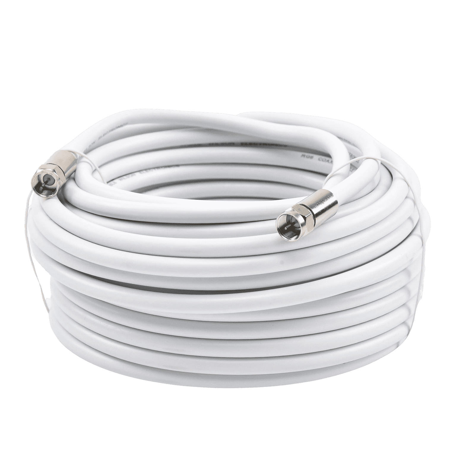 Jumper Coaxial con Cable Tipo RG-6 en Color Blanco de 15.24 Metros de Longitud y Conectores F Macho en Ambos Extremos. 75 Ohm de Impedancia. 950-650 - WILSONPRO / WEBOOST