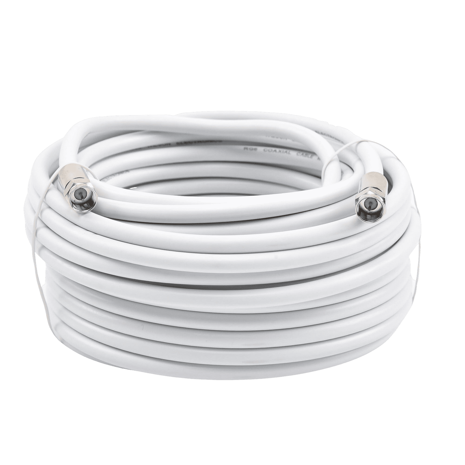Jumper Coaxial con Cable Tipo RG-6 en Color Blanco de 15.24 Metros de Longitud y Conectores F Macho en Ambos Extremos. 75 Ohm de Impedancia. 950-650 - WILSONPRO / WEBOOST