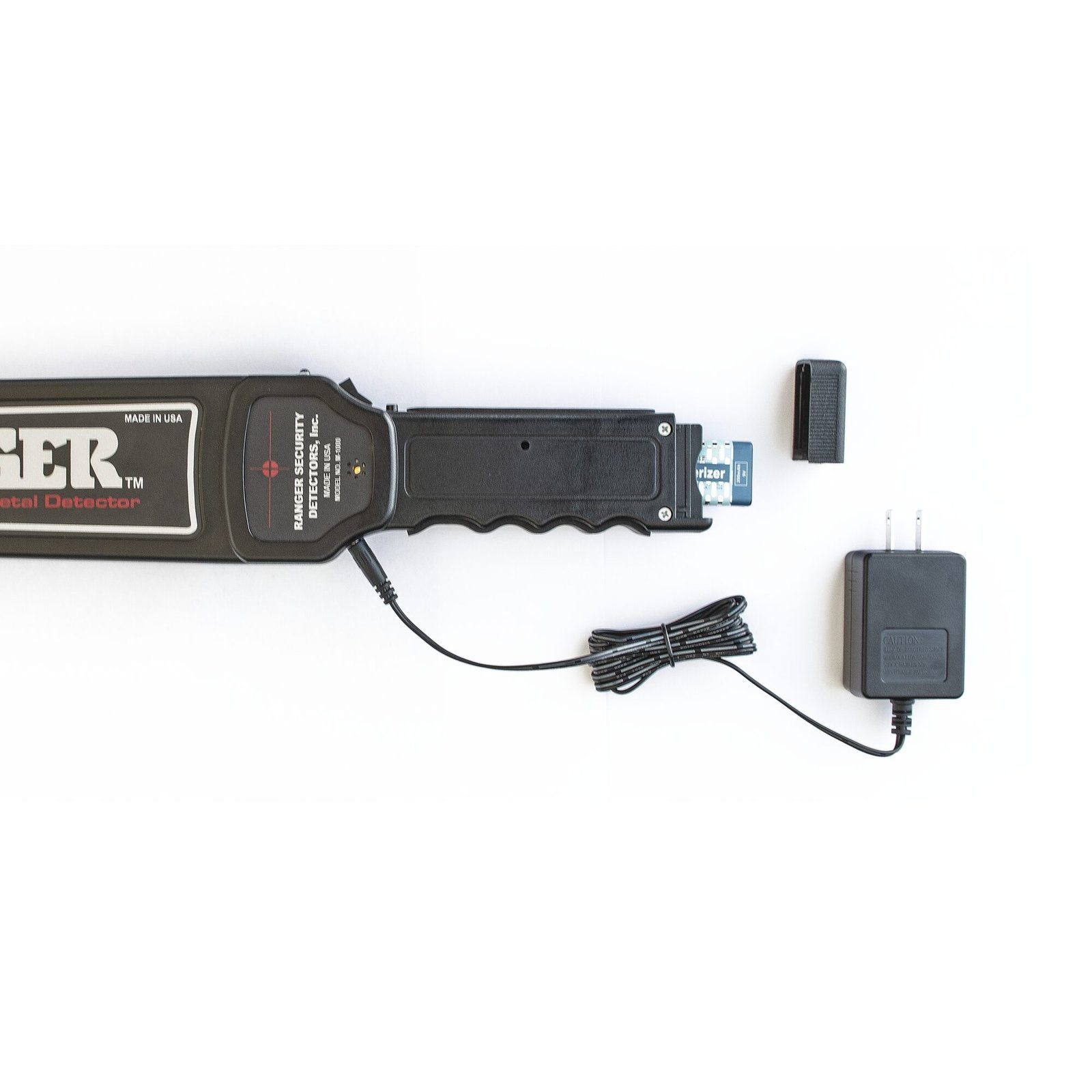 Cargador y batería recargable de 9 Vcc para detector portátil RANGER1000 / RANGER15000 9VBCV2 - RANGER SECURITY DETECTORS