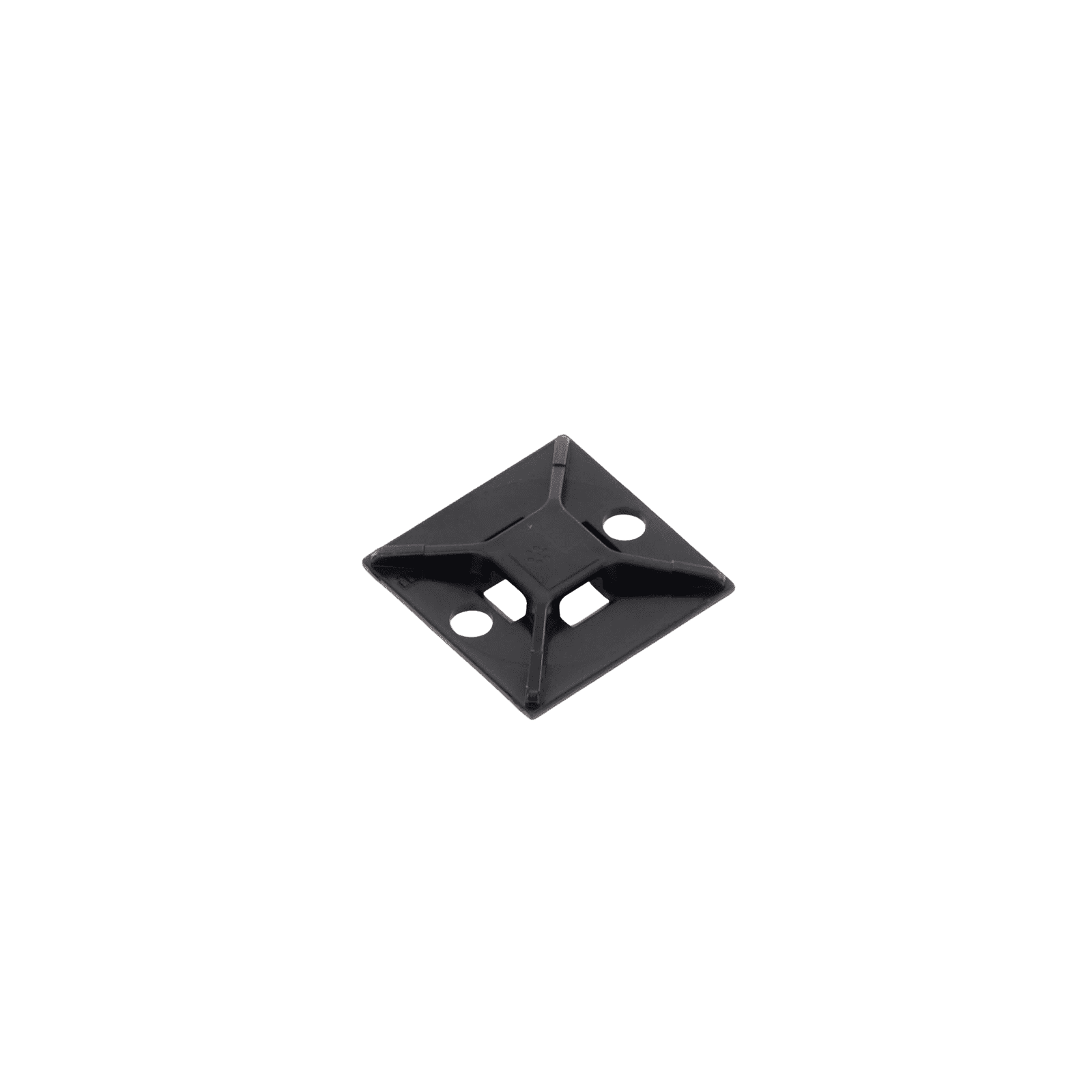 Montaje-Sujetador Para Cable de 4 vías, con Adhesivo Acrilico, 25.4 x 25.4mm (1in x 1in), Color Negro, Uso en Exterior, 1 pieza ABM2S-AT-C0 - PANDUIT