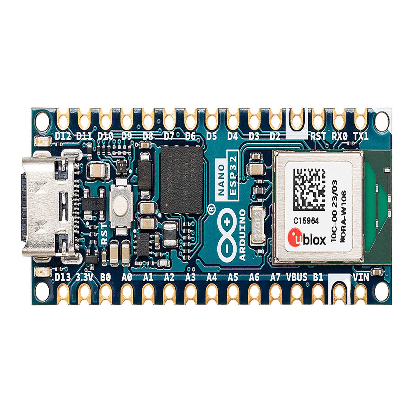 Arduino Nano ESP32 without headers ABX-00092 - ARDUINO LLC