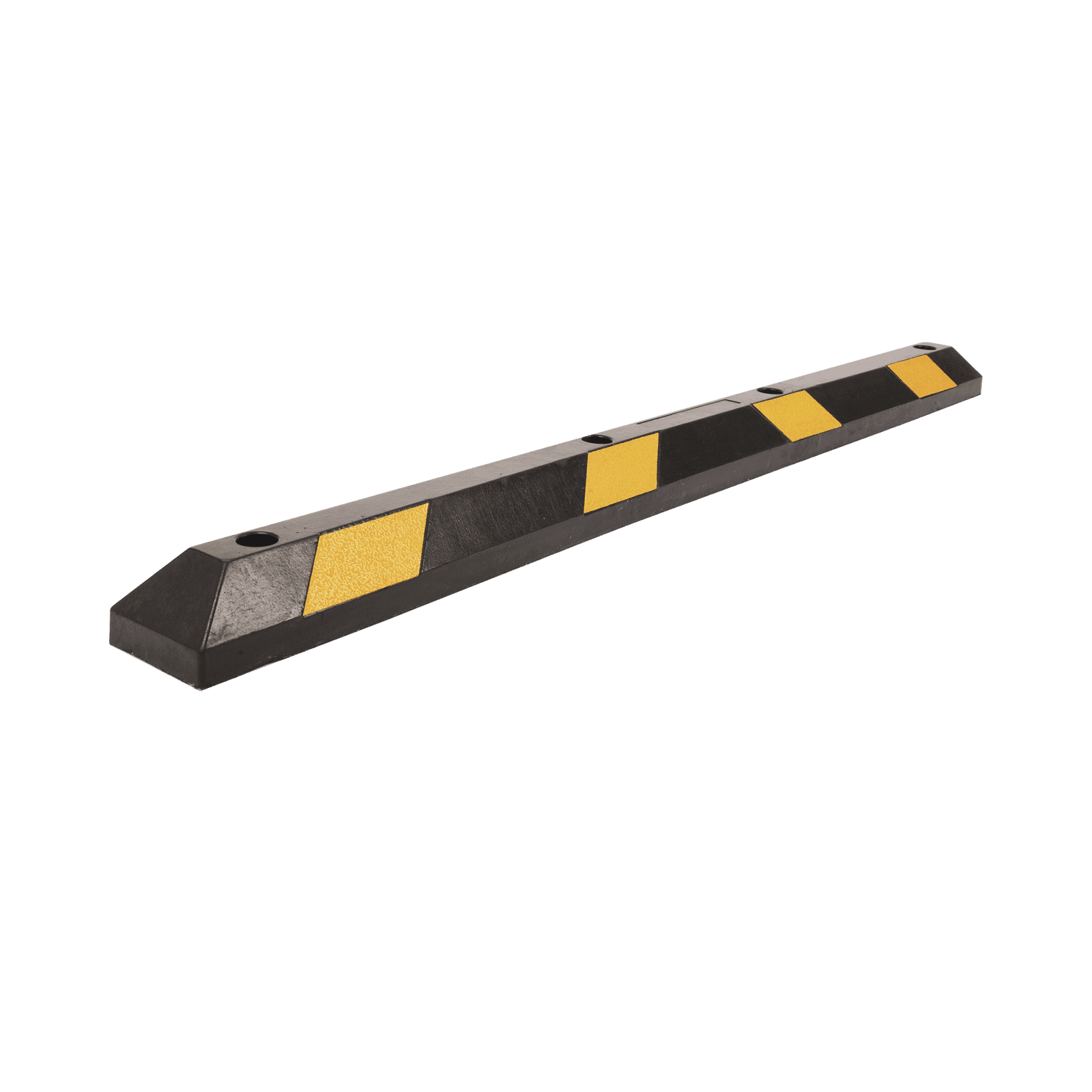 Tope Vehicular P / Estacionamiento / 183cm / Color Negro-Amarillo / 8 Franjas Reflejantes. AC-183TV - AccessPRO