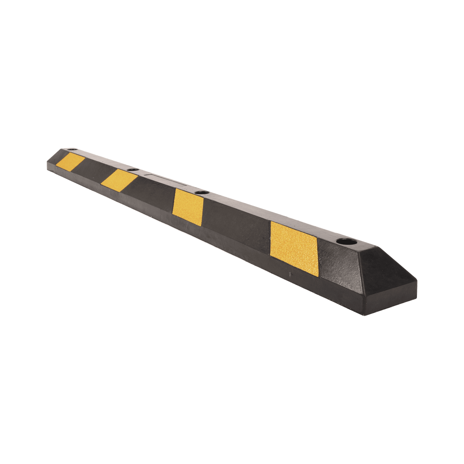 Tope Vehicular P / Estacionamiento / 183cm / Color Negro-Amarillo / 8 Franjas Reflejantes. AC-183TV - AccessPRO