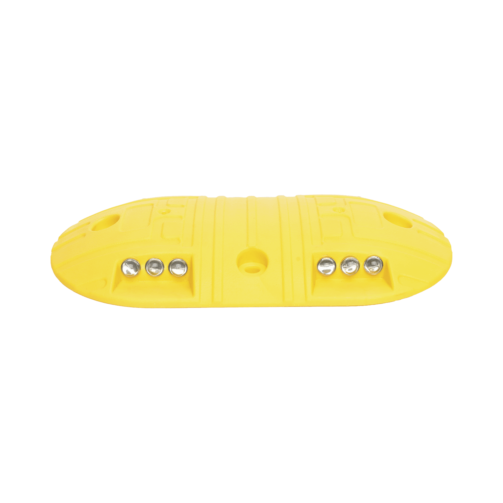 Boya D / Plastico Duradero / Amarilla / 4 Orificios / LEDS REFLEJANTES / 20 Toneladas. AC22-12BY - AccessPRO