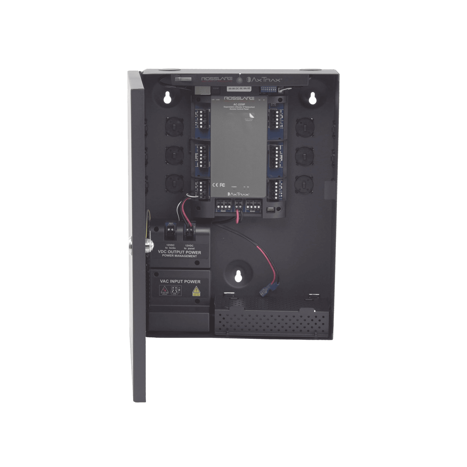 Controlador de Acceso para 2 lectoras / Expandible a 2 Lectores Adicionales / 30,000 Tarjetas / Incluye Gabinete y Fuente de Alimentación / Nueva Generación! AC-225IP-BU - ROSSLARE SECURITY PRODUCTS